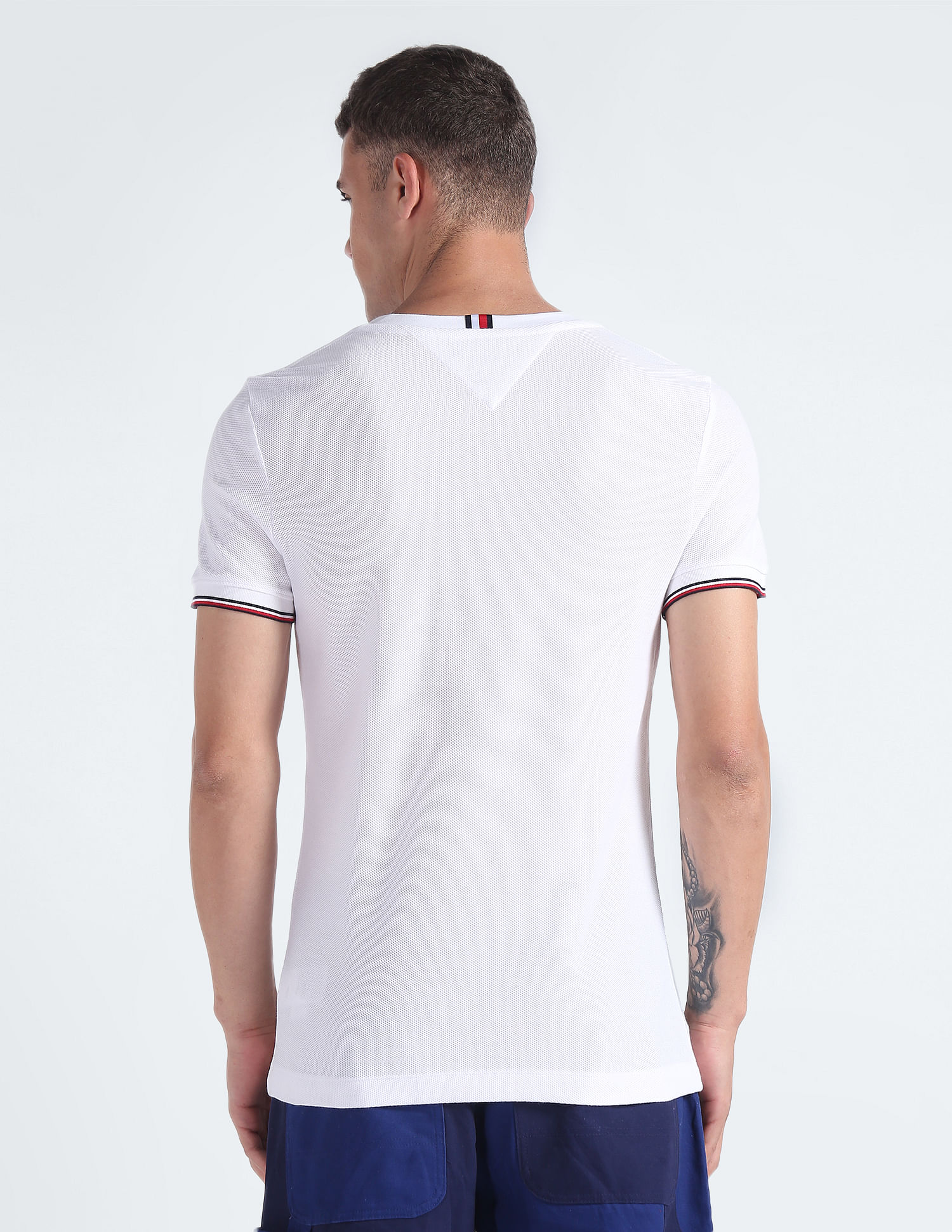 Tommy Hilfiger Honeycomb Knit Signature T-Shirt