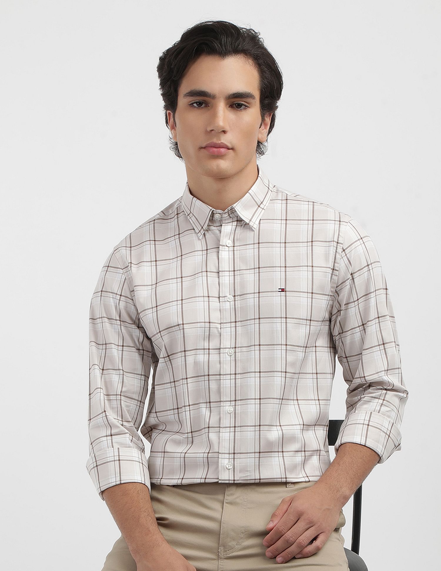 Tommy Hilfiger Fine Tartan Checked Shirt