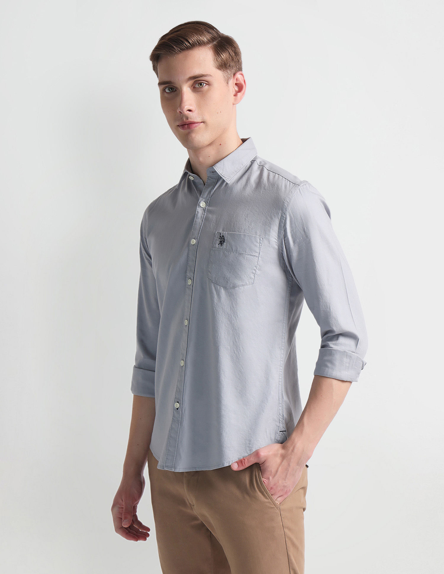U.S. Polo Assn. Denim Co. Slim Fit Twill Shirt