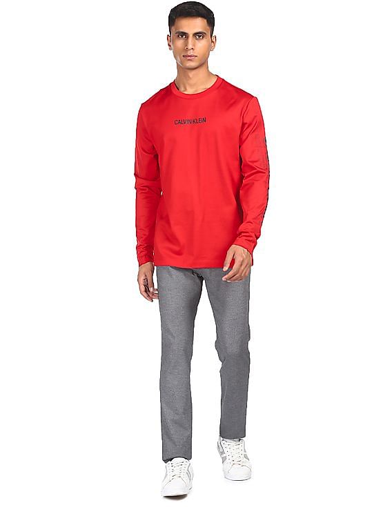 Calvin Klein T-shirt Men's size Large Red RN36543 CA 50900