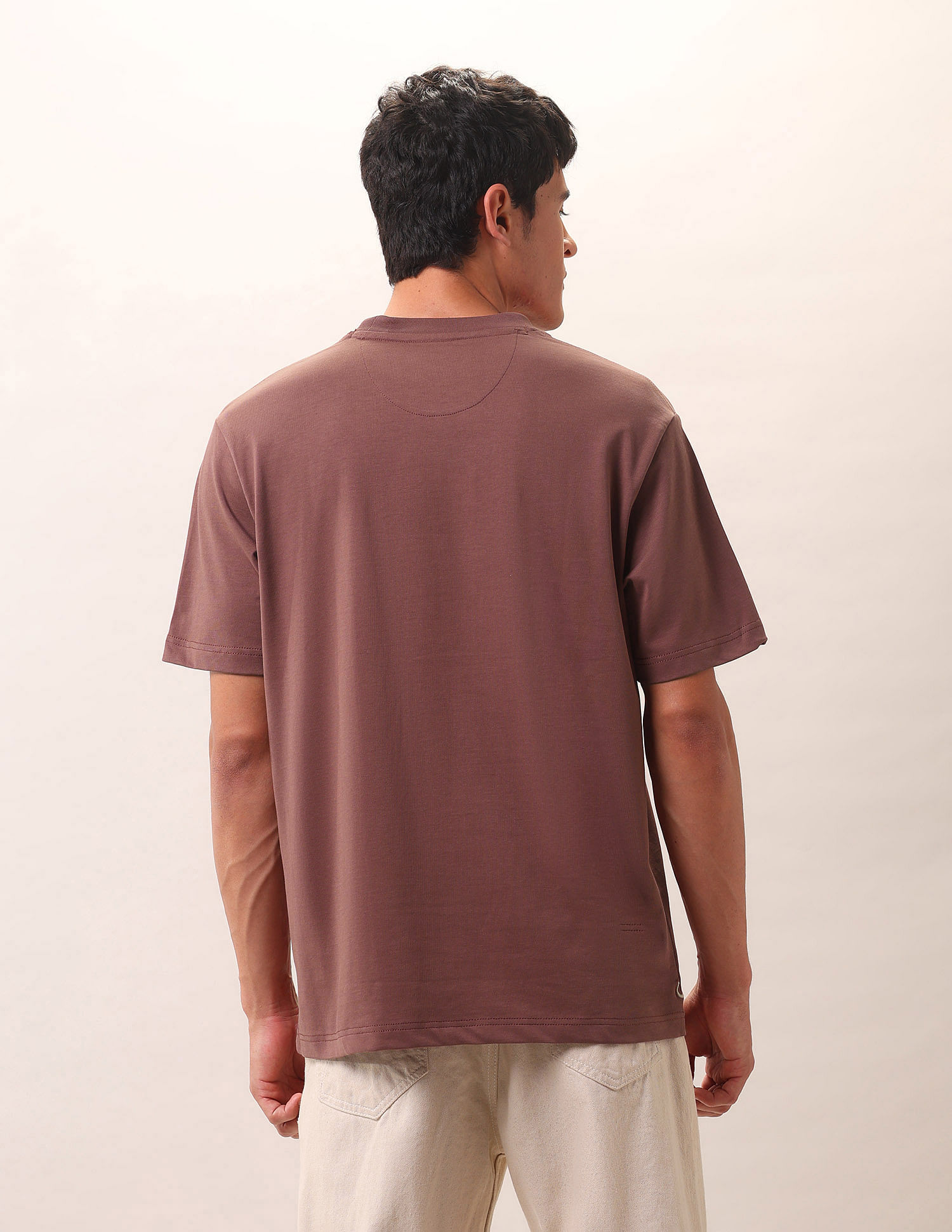 U.S. Polo Assn. Denim Co. Solid Pure Cotton T-Shirt