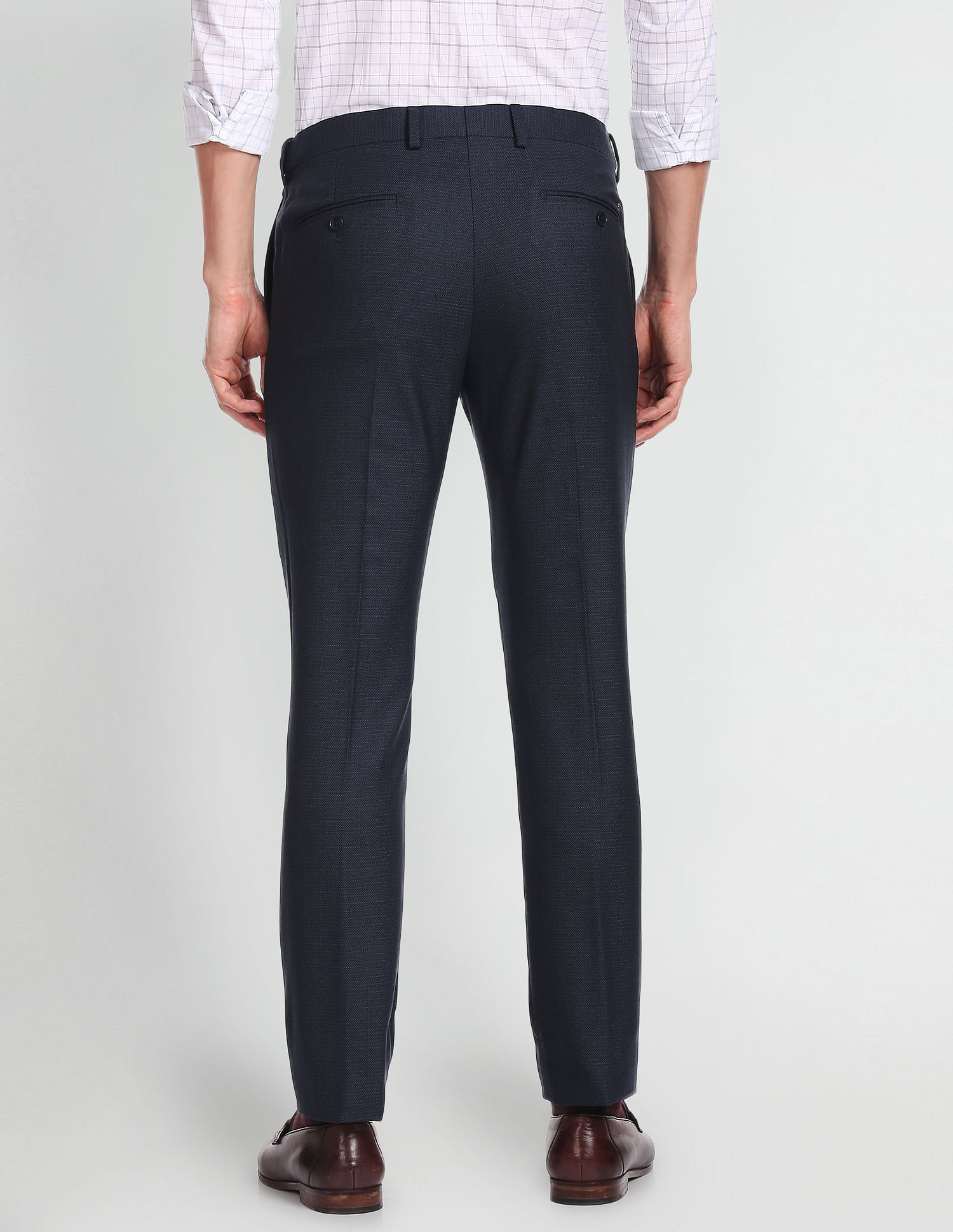 Arrow Dobby Patterned Weave Formal Trousers