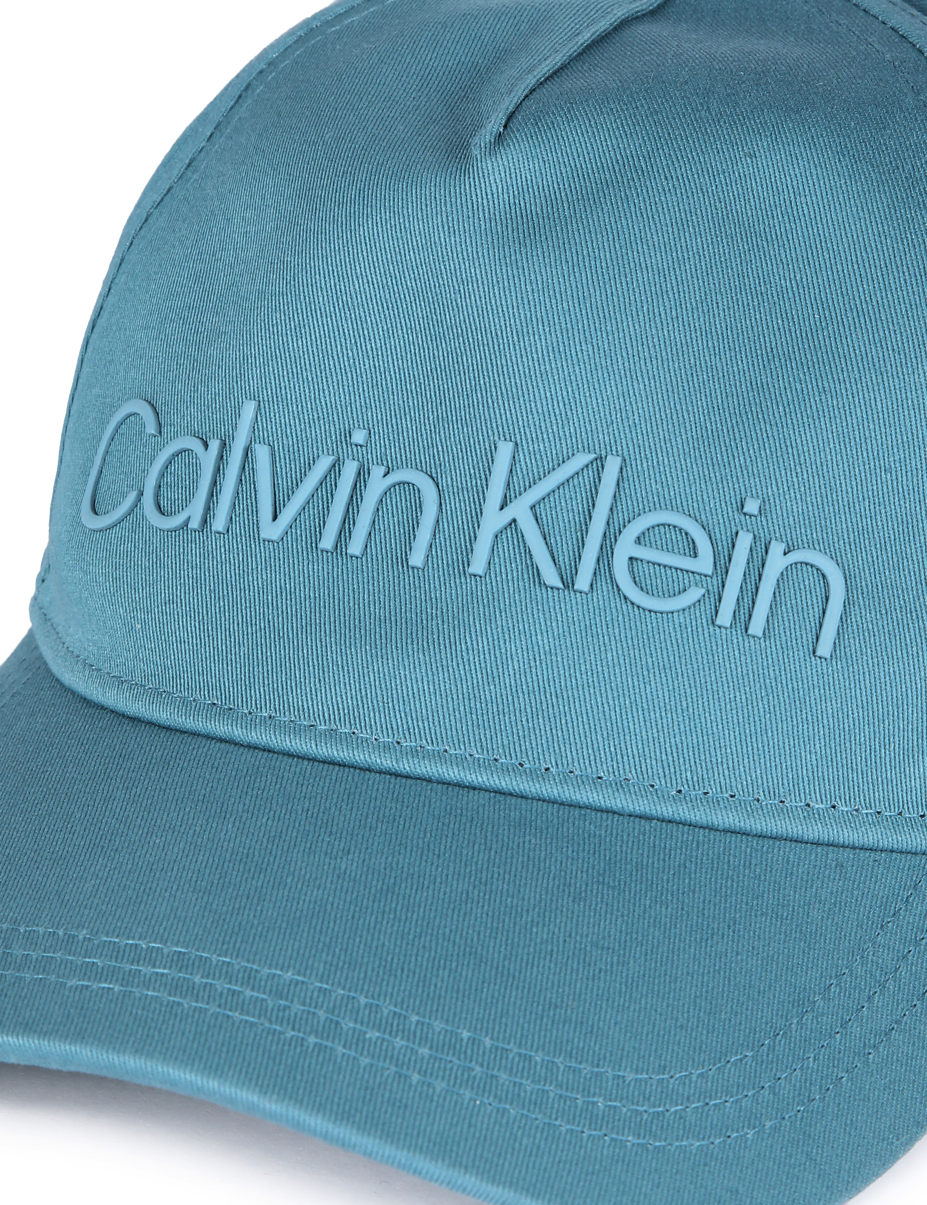 Buy Calvin Klein Jeans Men Blue Organic Cotton Technical Logo Baseball Cap