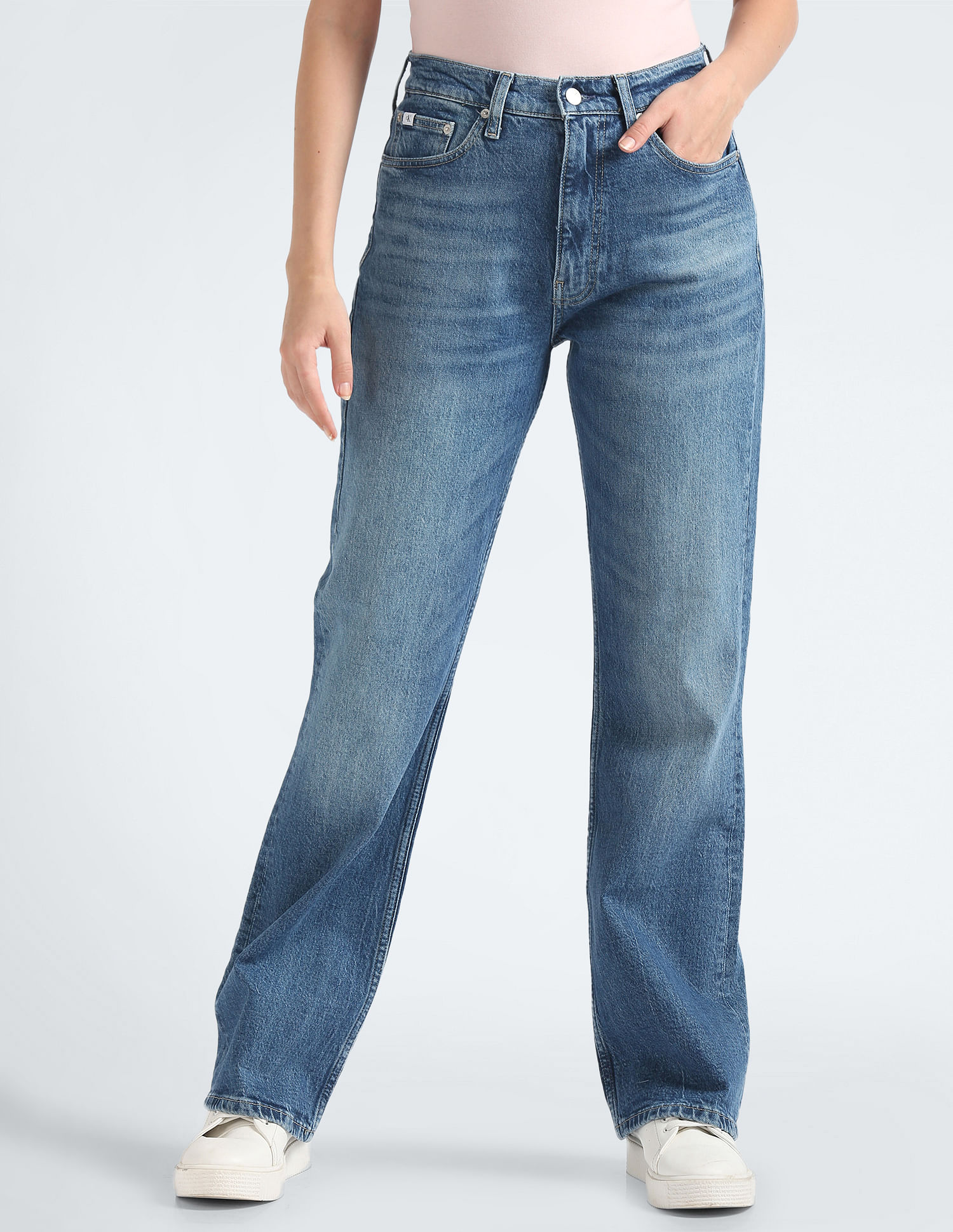 Calvin Klein Jeans Mid-Rise Bootcut Jeans