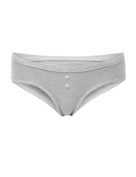 Aeropostale Heathered Striped Hipster Panties