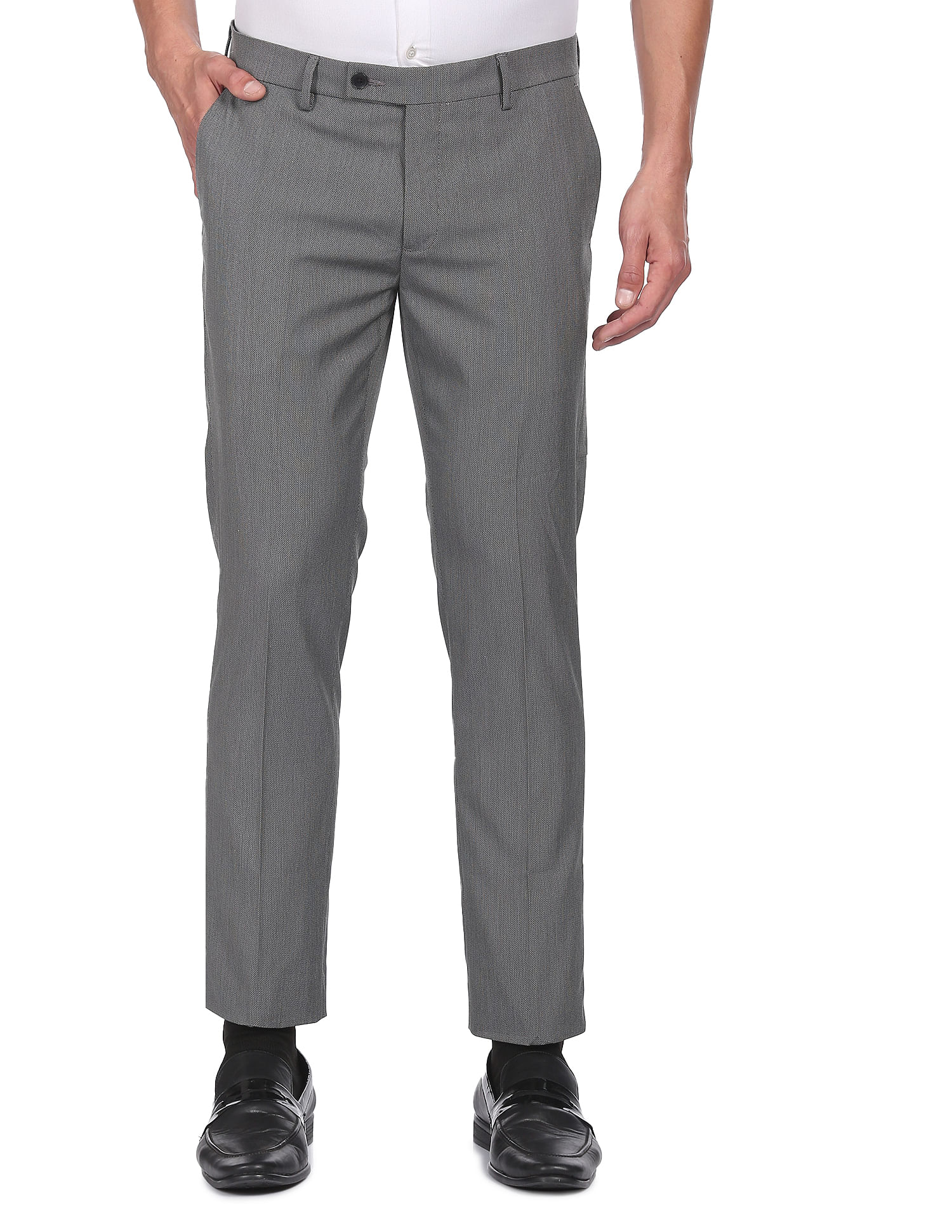 Metal Formal Trousers  Buy Metal Mens Grey Terry Rayon Slim Fit Solid Formal  Trouser Online  Nykaa Fashion