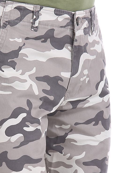 Aeropostale Camo Print Flat Front Shorts