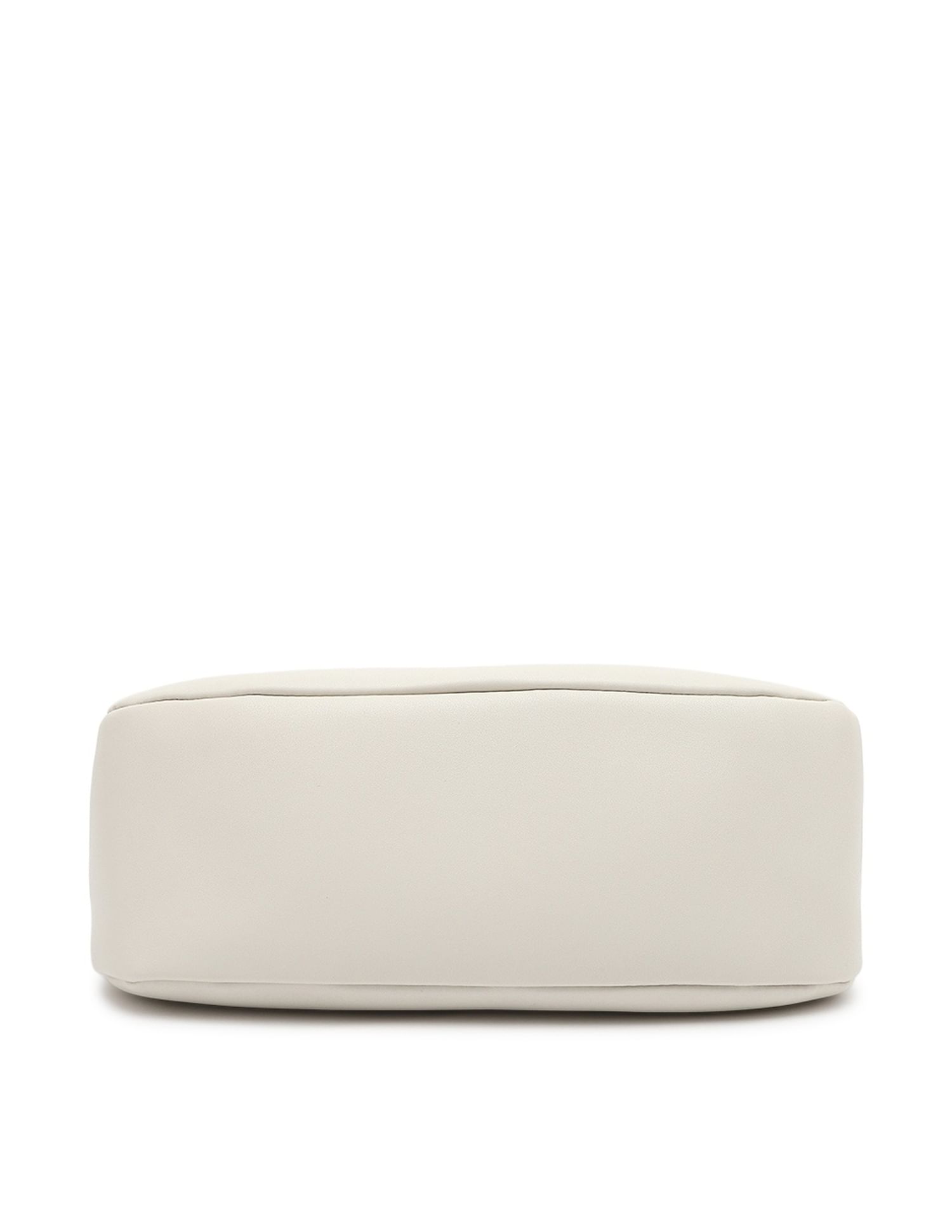 Tommy Hilfiger Logo Beige Pu Shoulder Bag