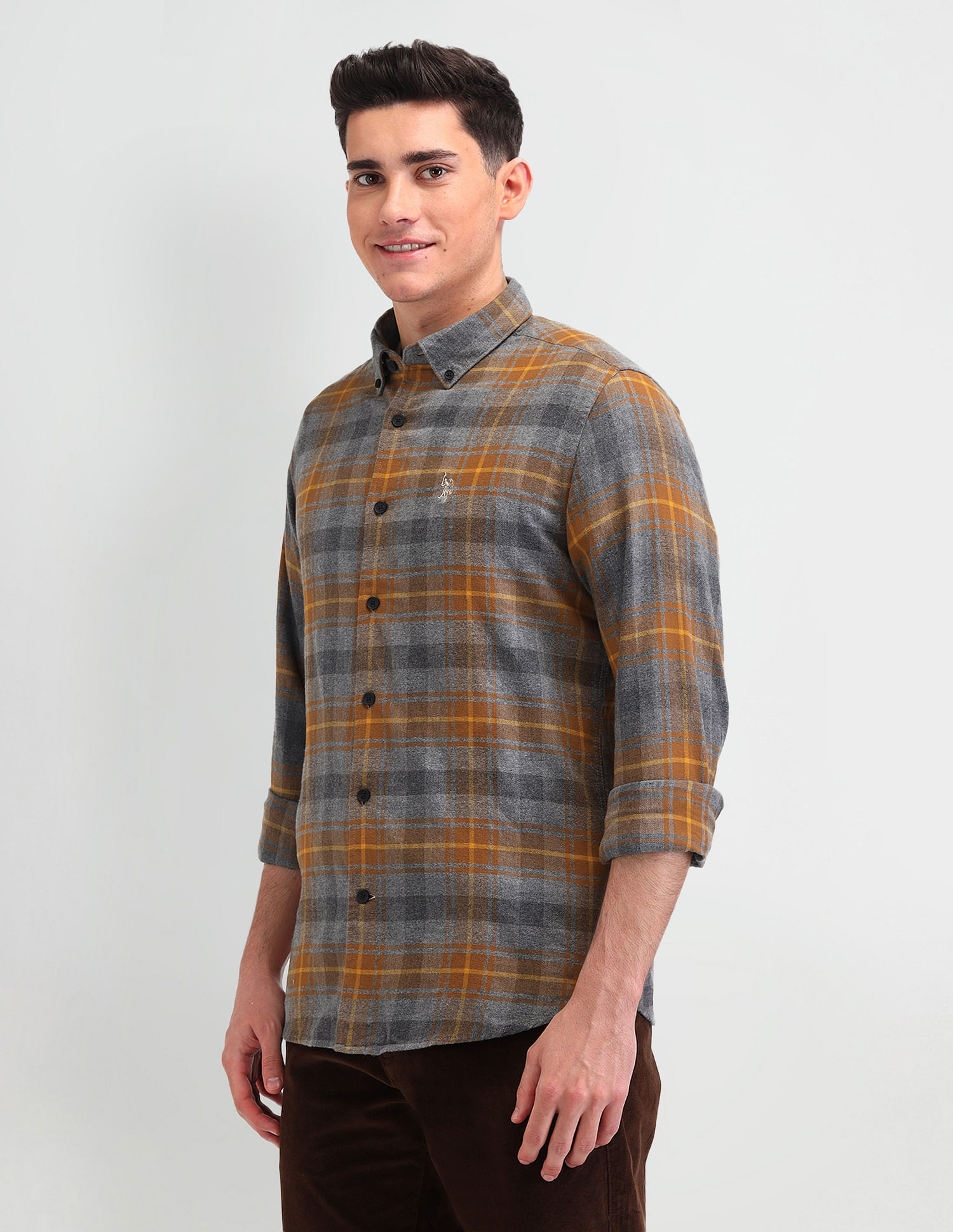 U.S. Polo Assn. Denim Co. Tartan Checked Corduroy Shirt