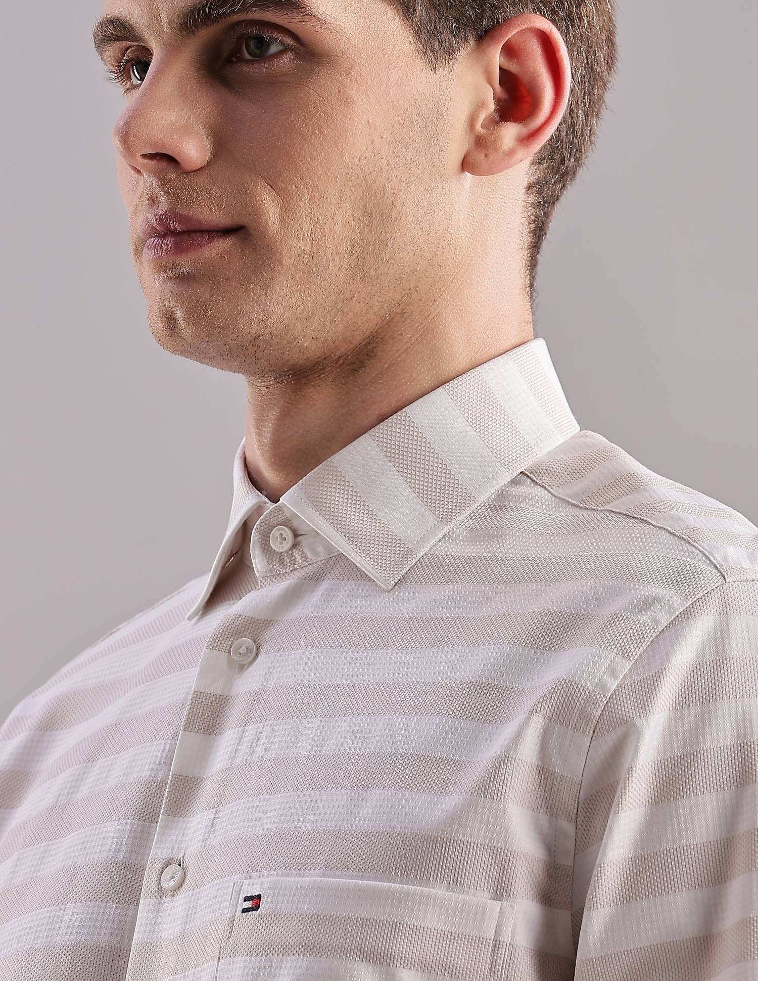 Tommy Hilfiger Striped Regular-Fit Cotton Shirt