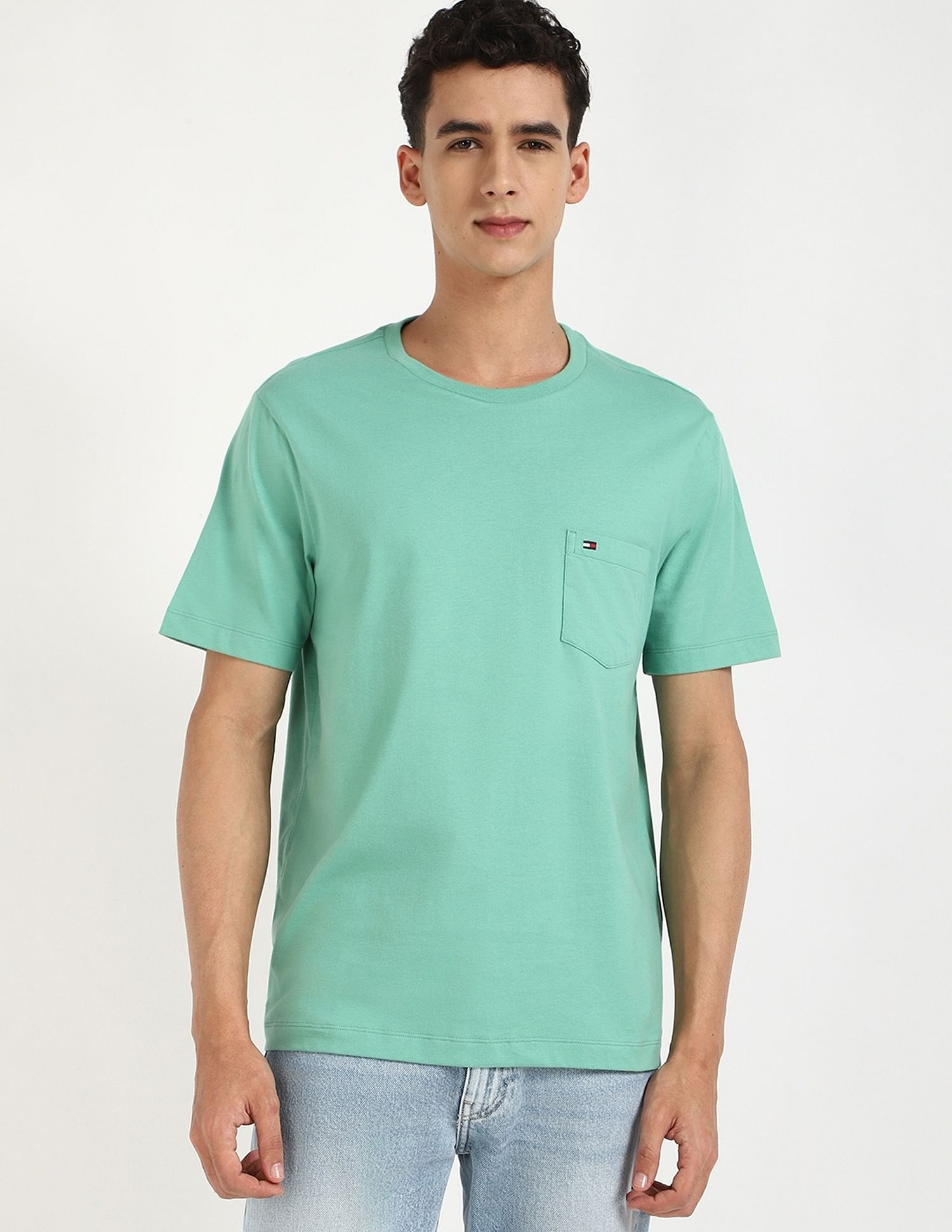 Tommy Hilfiger Solid Regular-Fit Cotton T-Shirt