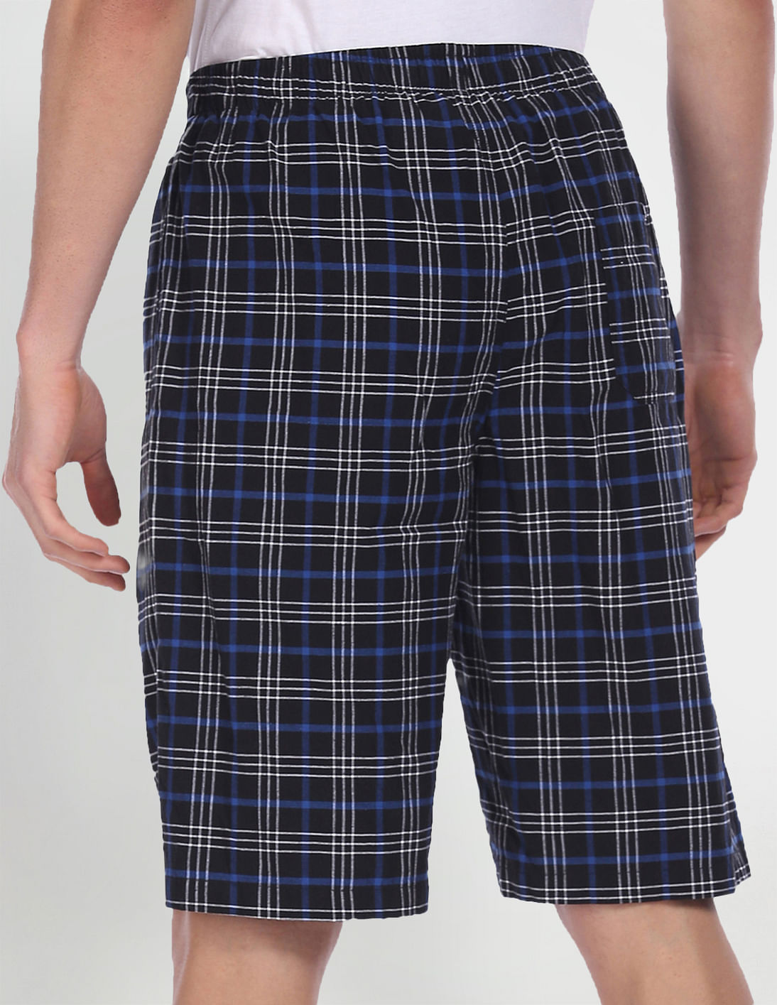 USPA Innerwear Pure Cotton Checked I692 Bermudas - Pack Of 1