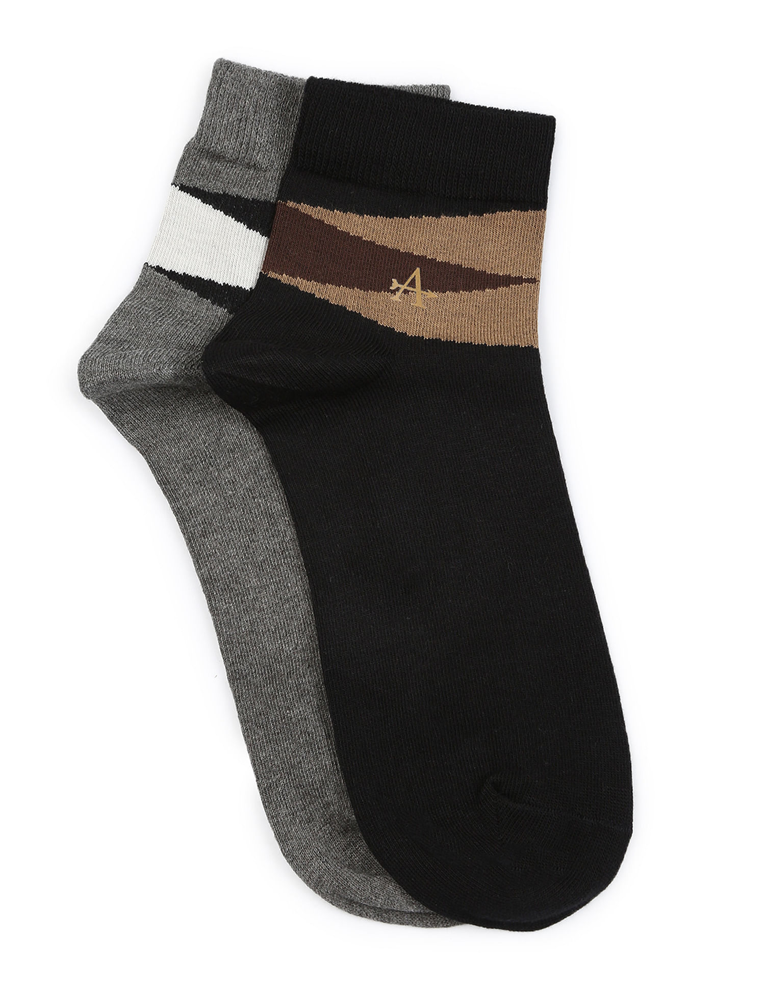 Buy Arrow Men Assorted Crew Length Socks - Pack Of 3 - NNNOW.com