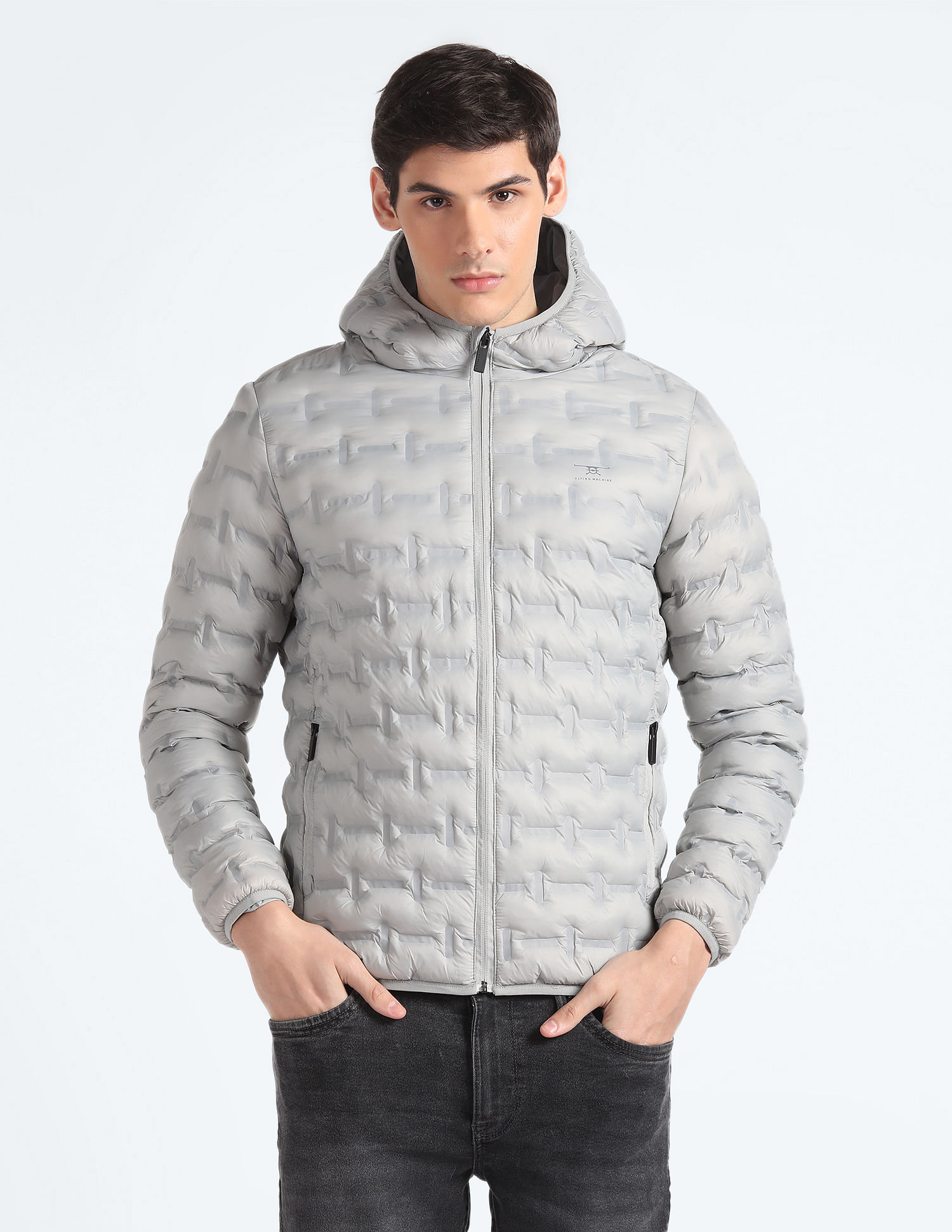 Flying Machine Solid Thermo Tech Hooded Jacket