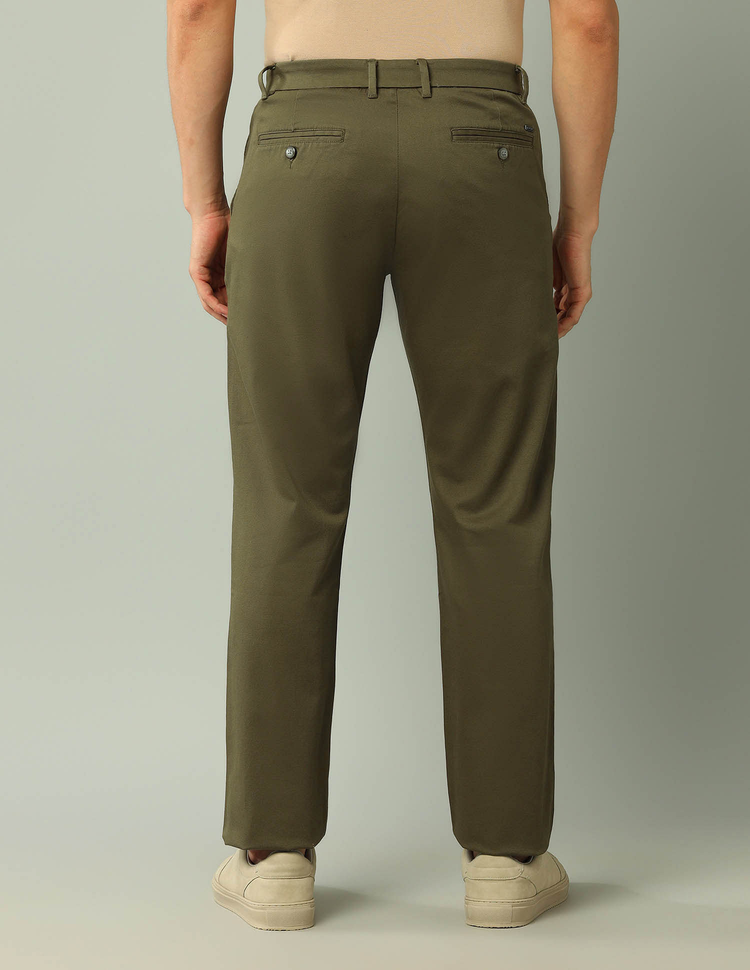 Arrow Sport Mid Rise Regular Fit Trousers