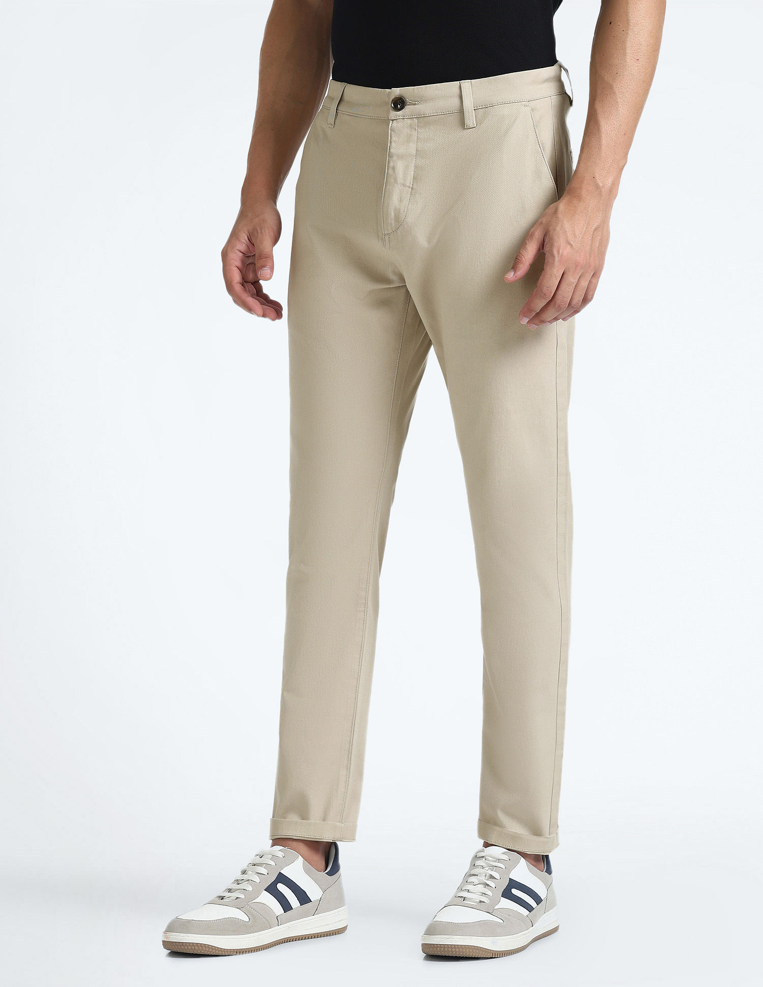 Flying Machine Slash Slim Tapered Fit Twill Chinos