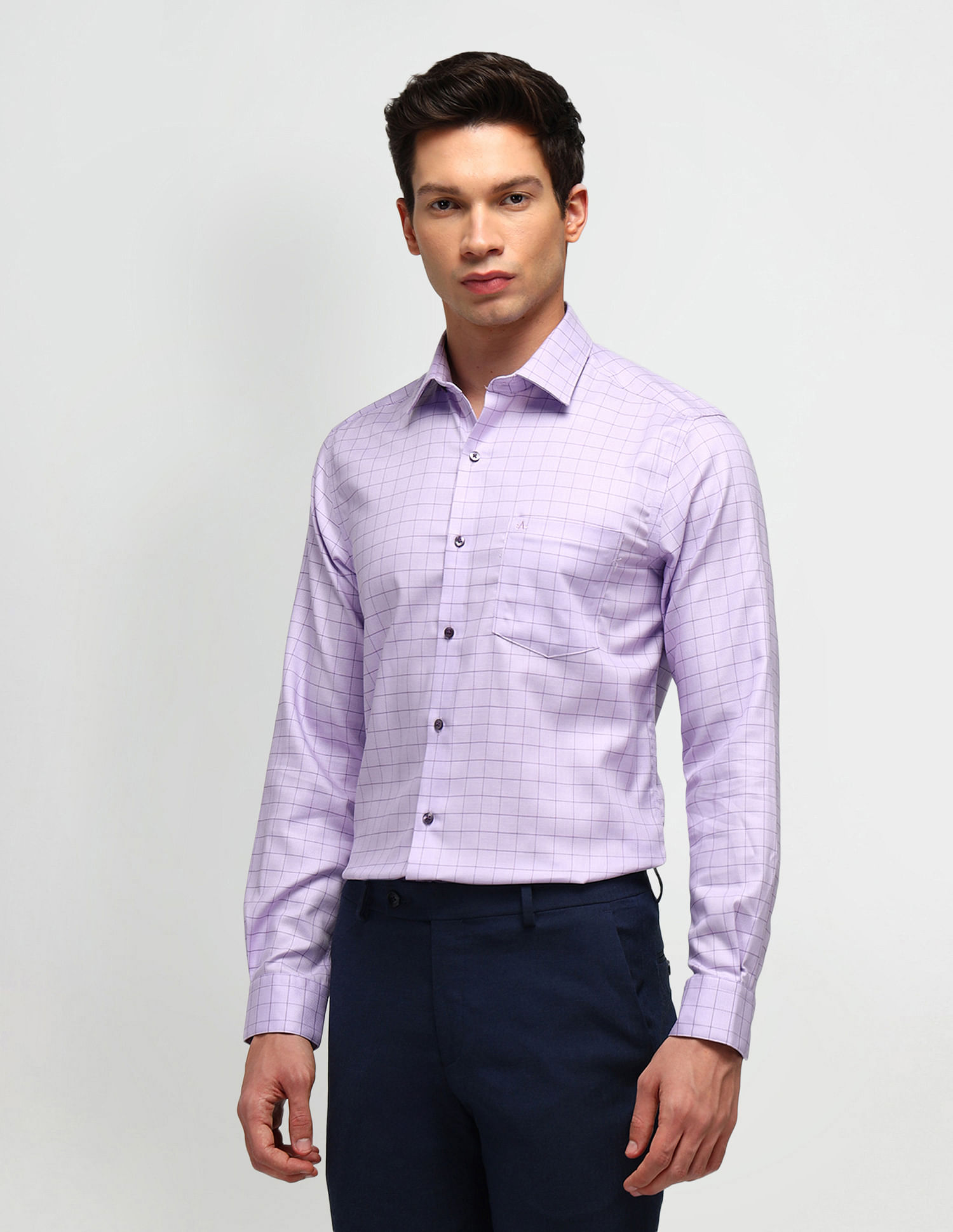 Arrow Slim Fit All-Over Pattern Shirt
