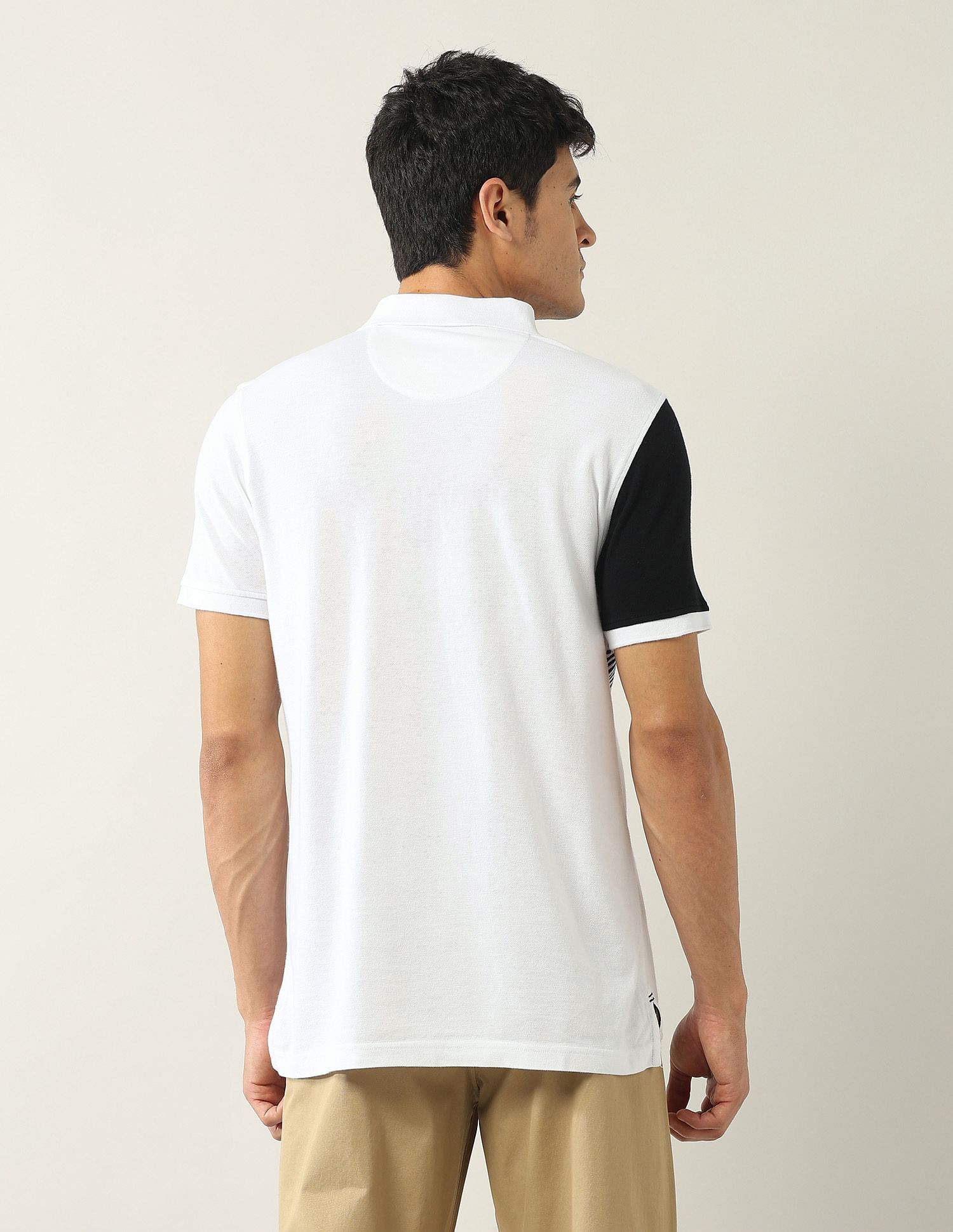 Arrow Sport Colourblocked Regular Fit Polo Shirt