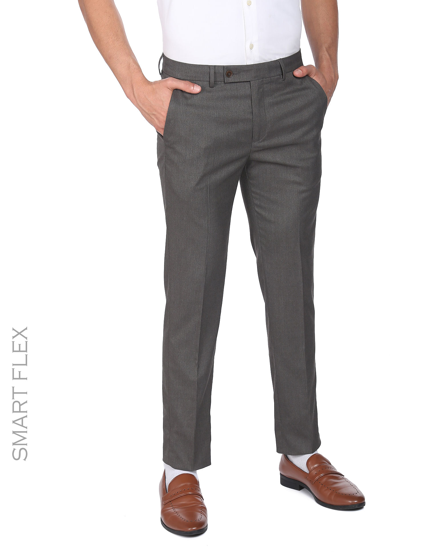 Buy online Grey Solid Casual Trouser from Bottom Wear for Men by Arrow  Sport for ₹1150 at 58% off | 2024 Limeroad.com