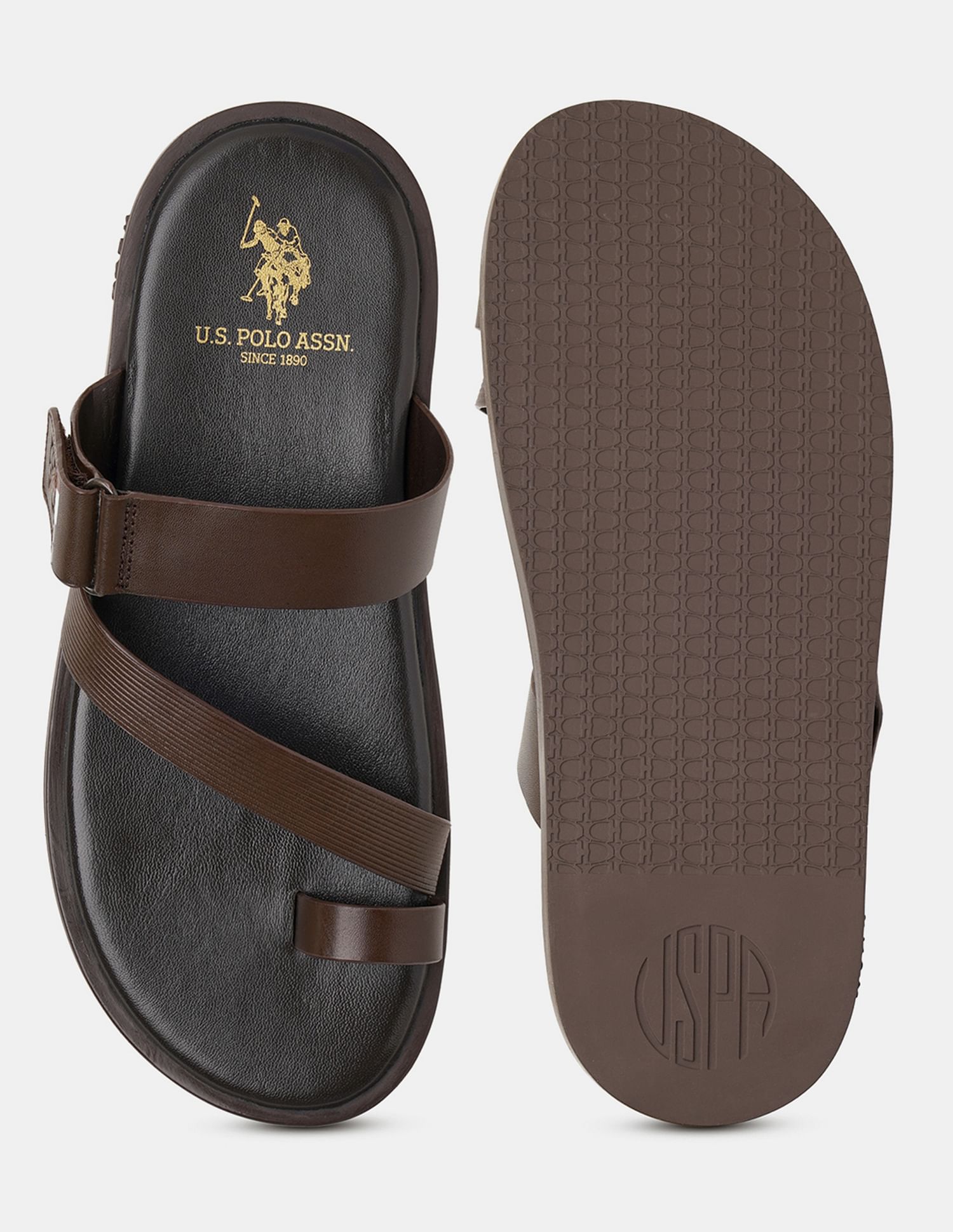 U.S. Polo Assn. Men Buckle Strap Javi Sandals