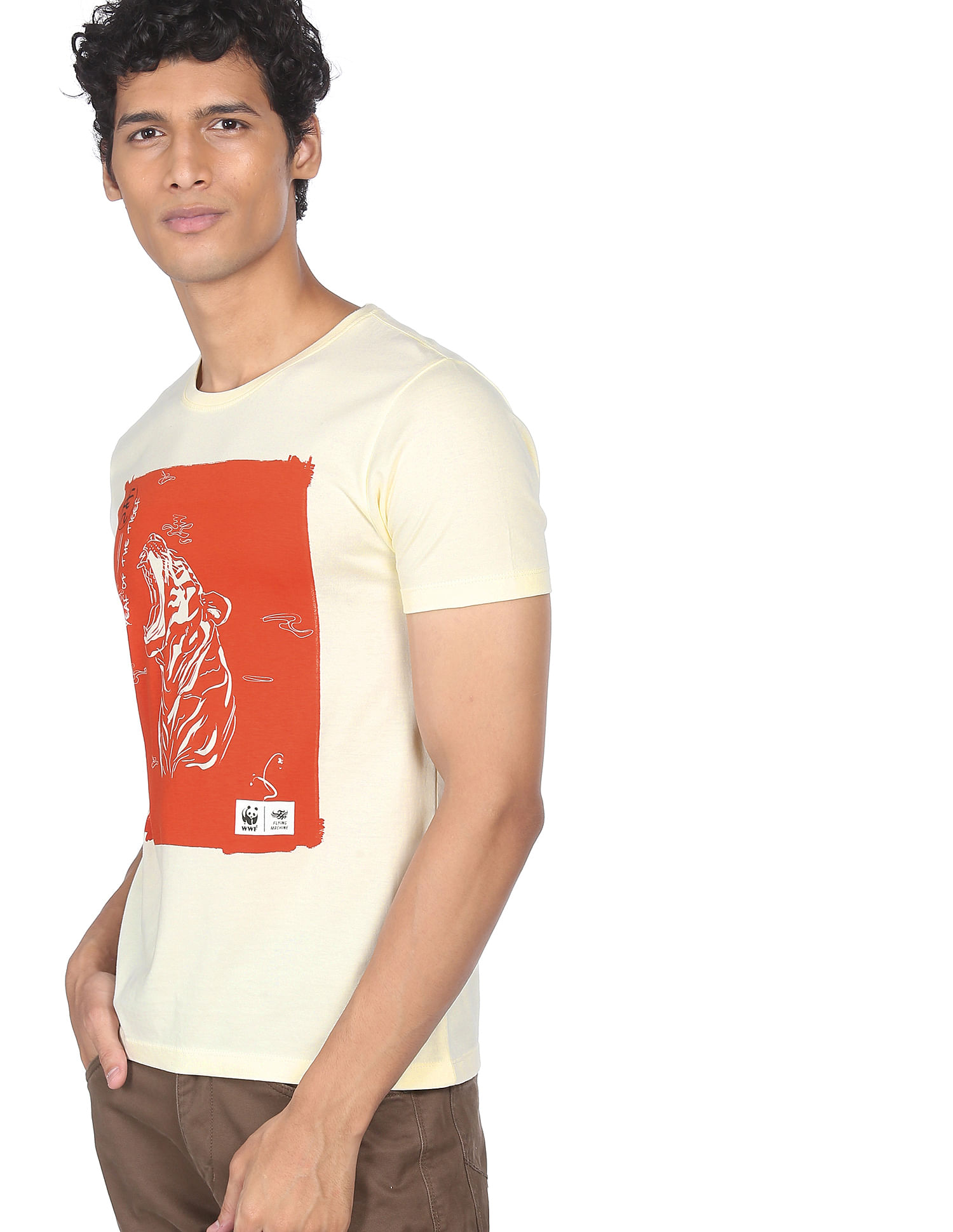 Flying Machine FM X WWF Graphic Print T-Shirt