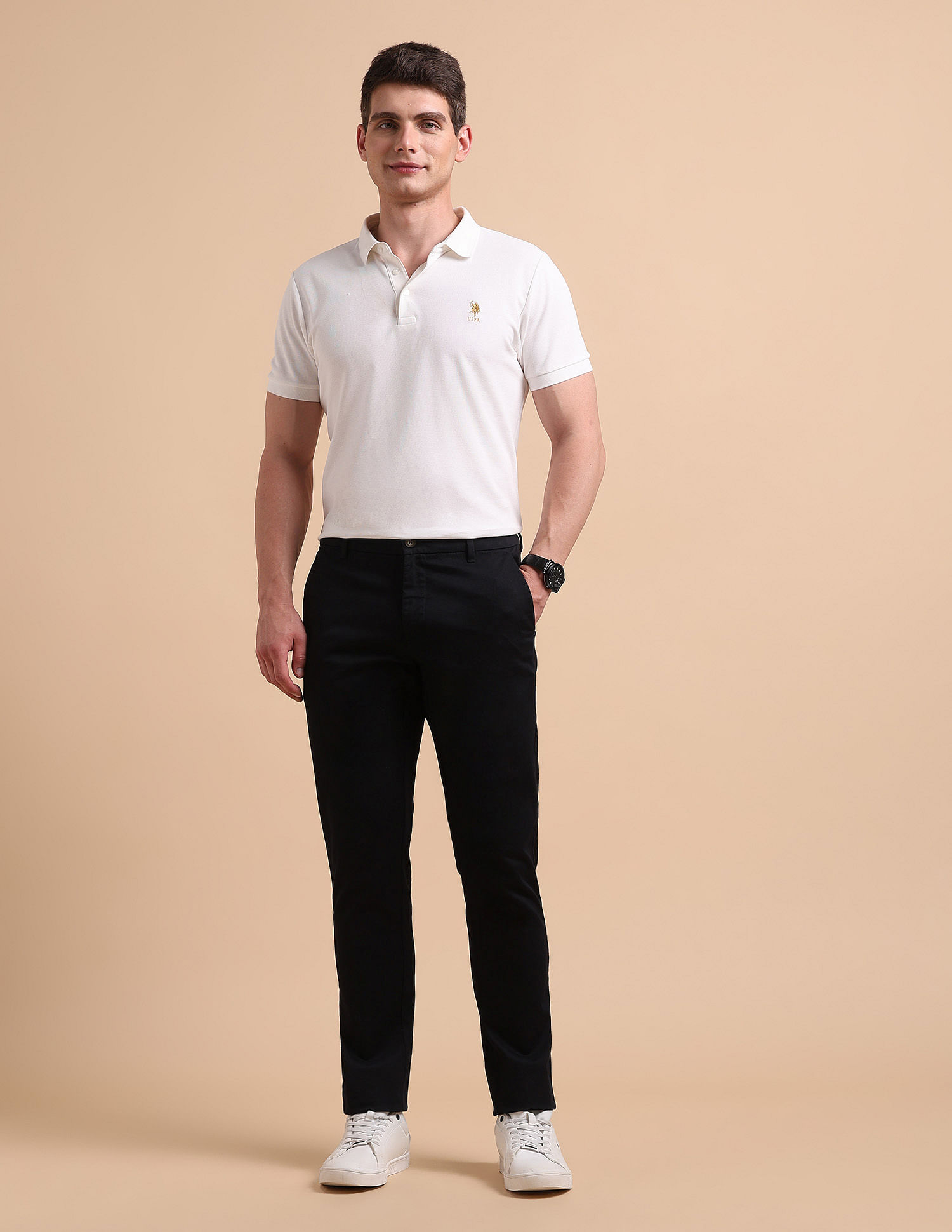 U.S. Polo Assn. Satin Super Slim Fit Trousers