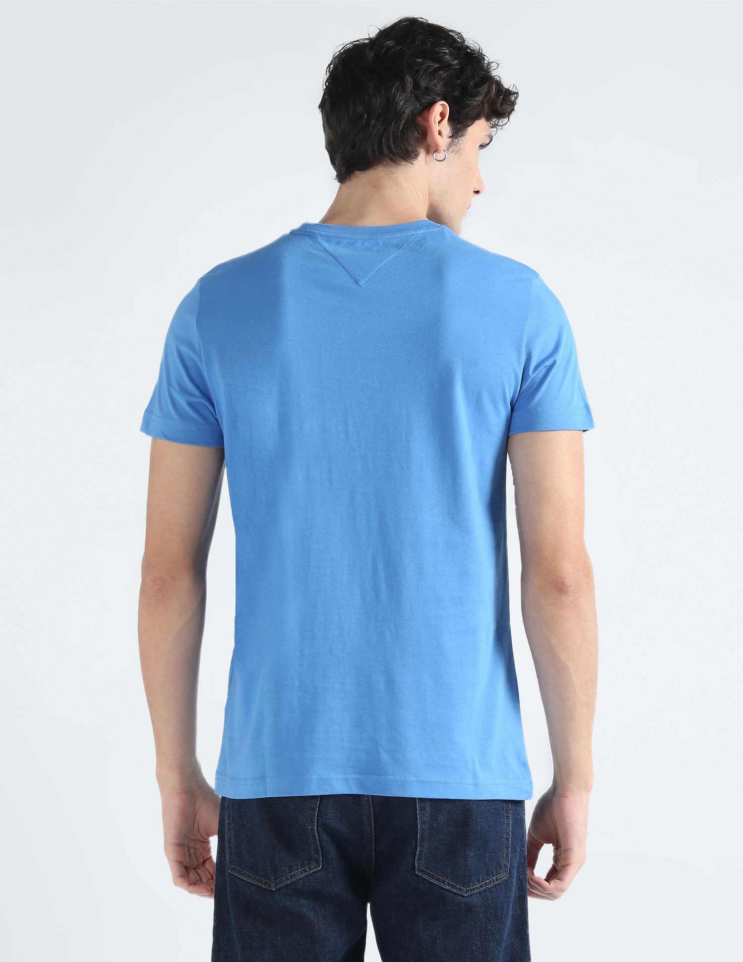 Tommy Hilfiger Organic Cotton Crew Neck Logo T-Shirt