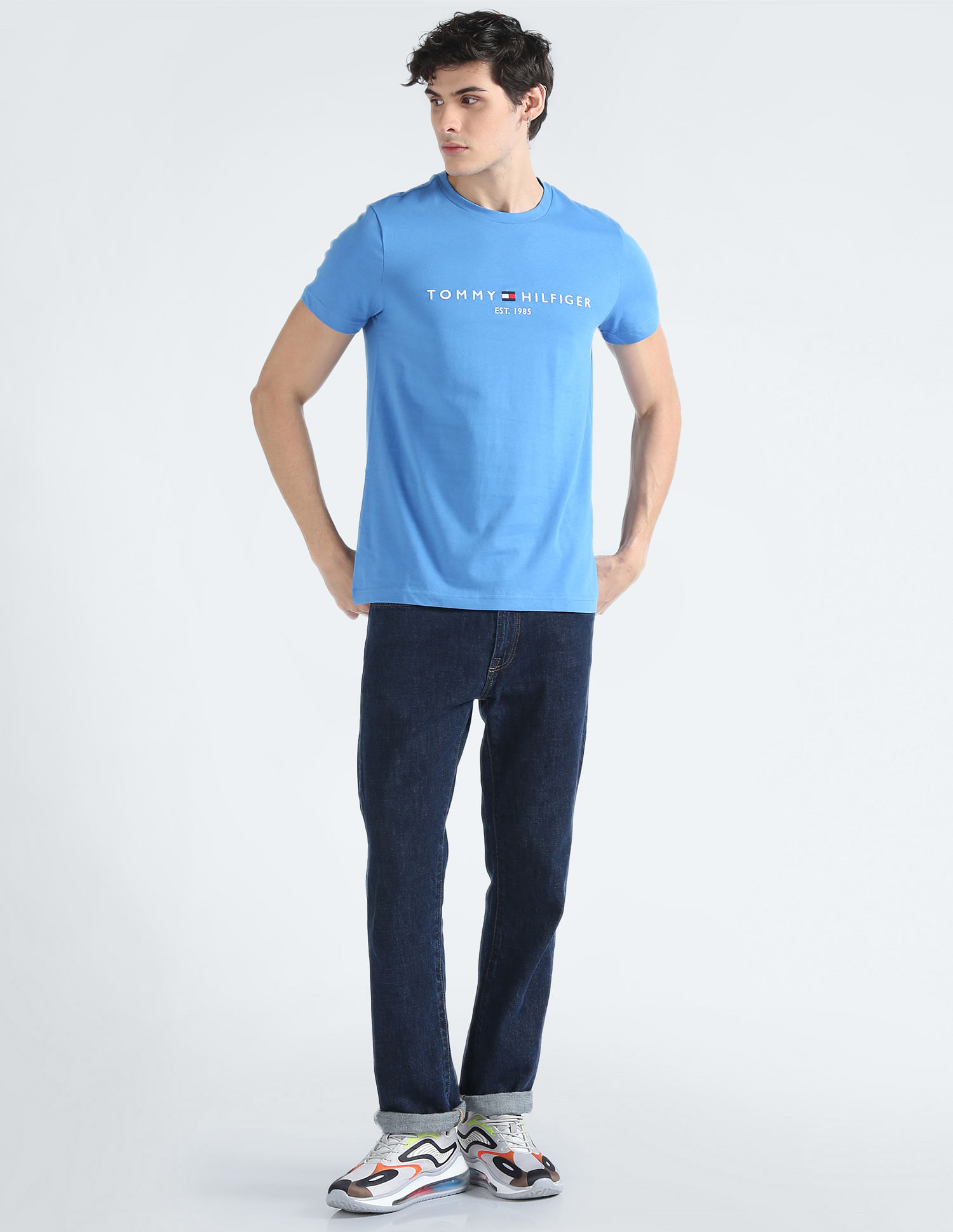 Tommy Hilfiger Organic Cotton Crew Neck Logo T-Shirt