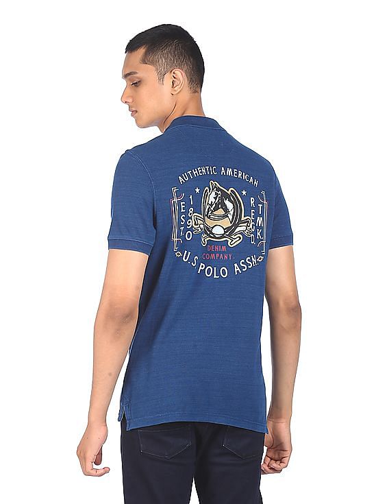 U.S. Polo Assn. Denim Co. Printed Short Sleeve Polo Shirt