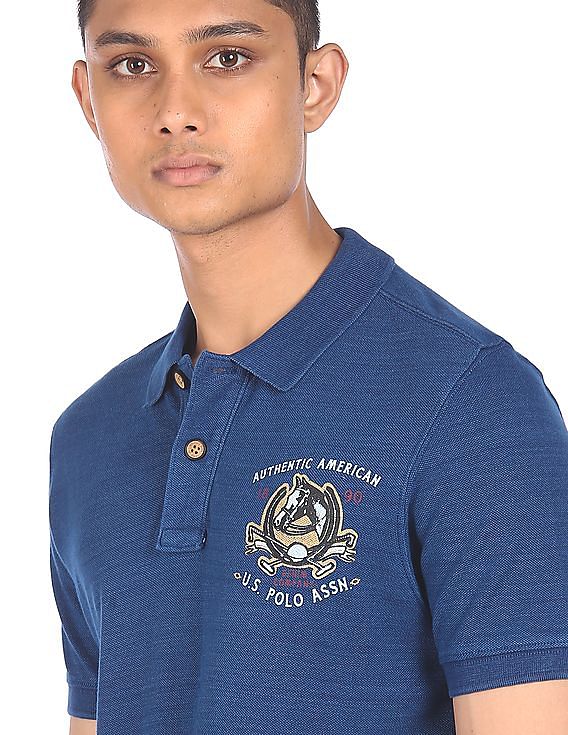 U.S. Polo Assn. Denim Co. Printed Short Sleeve Polo Shirt