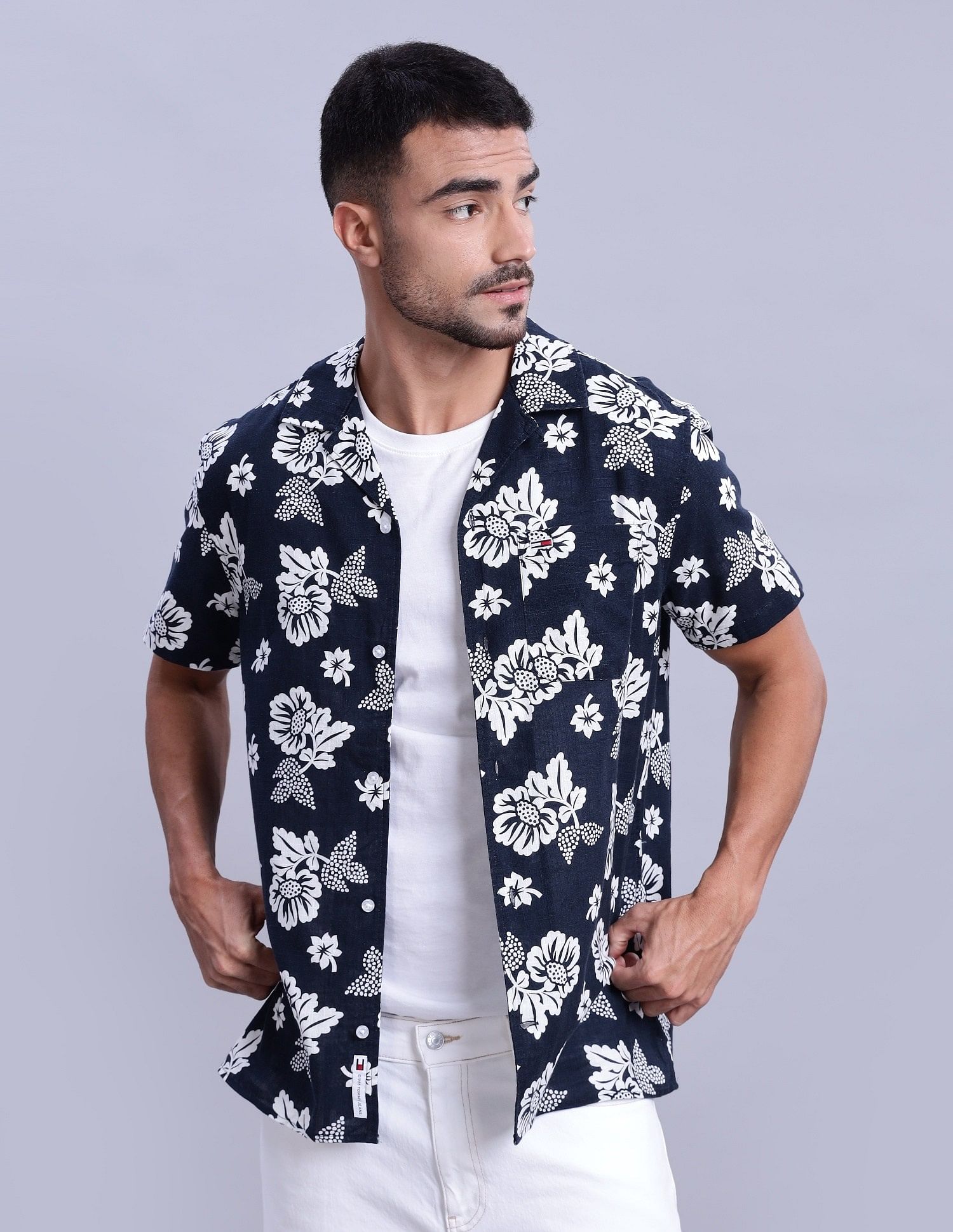 Tommy Hilfiger Printed Regular-Fit Woven Shirts
