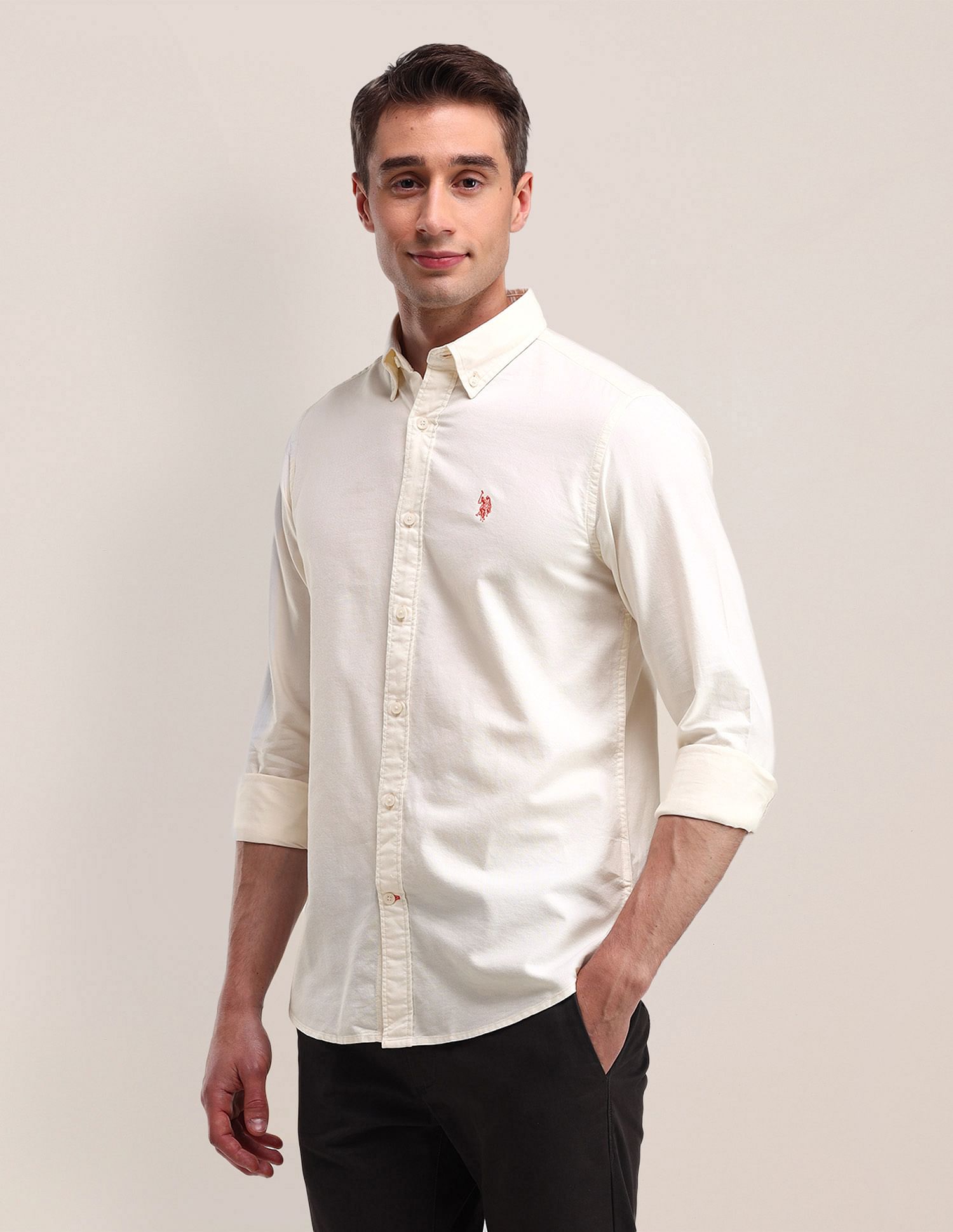 U.S. Polo Assn. Tailored Fit Solid Shirt