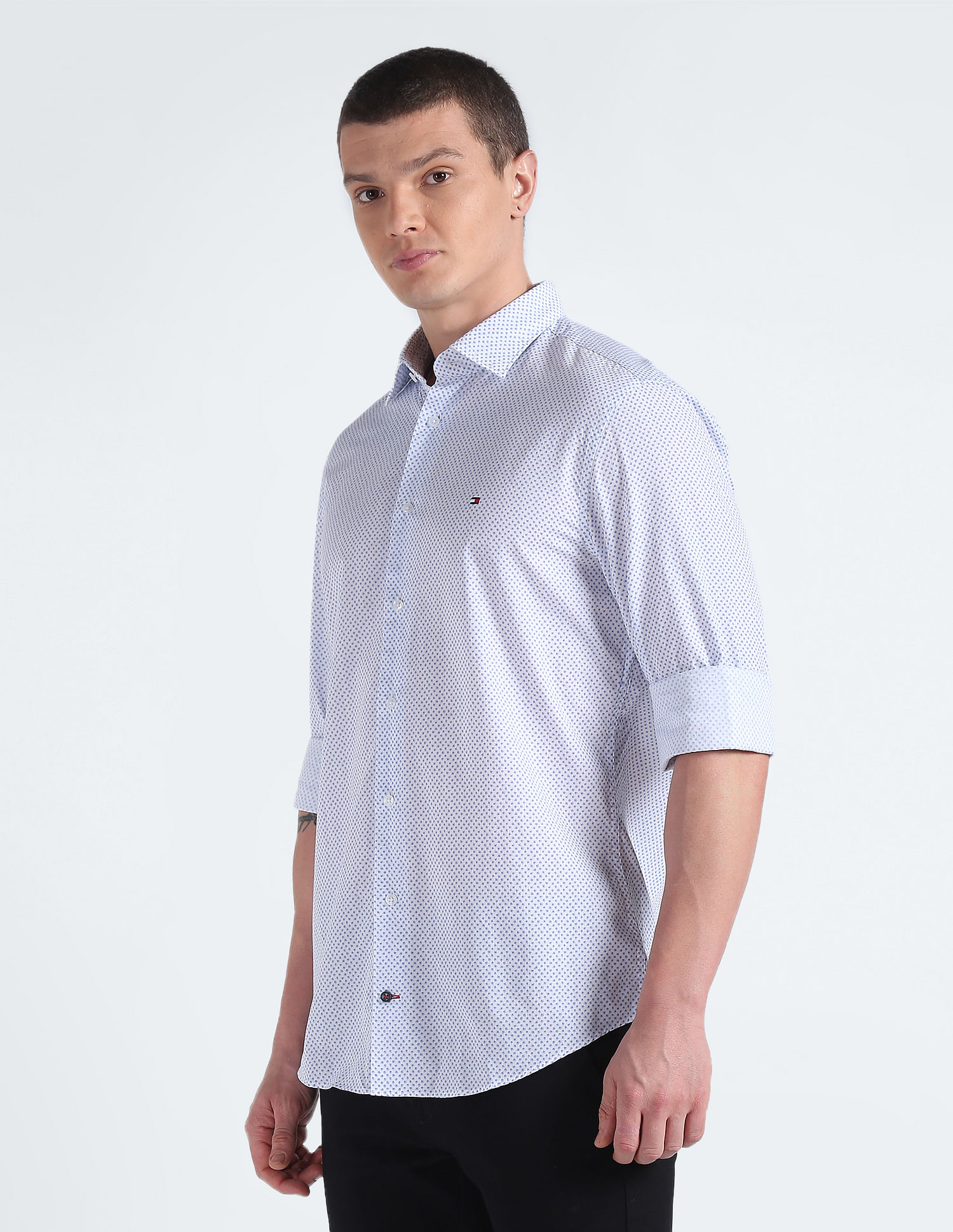 Tommy Hilfiger Floral Print Cotton Shirt