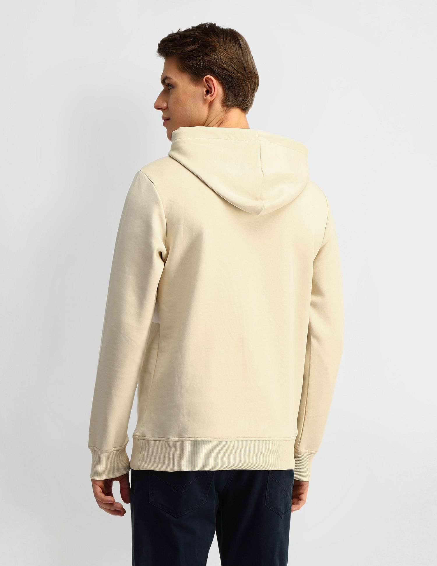 Arrow Sport Colour Block Pure Cotton Sweatshirt