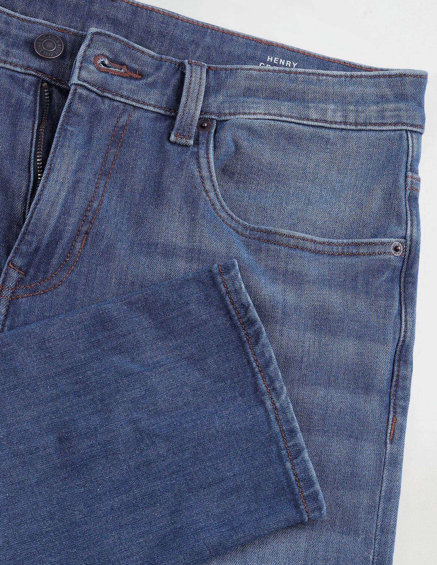 U.S. Polo Assn. Denim Co. Henry Tapered Cropped Fit Blue Jeans