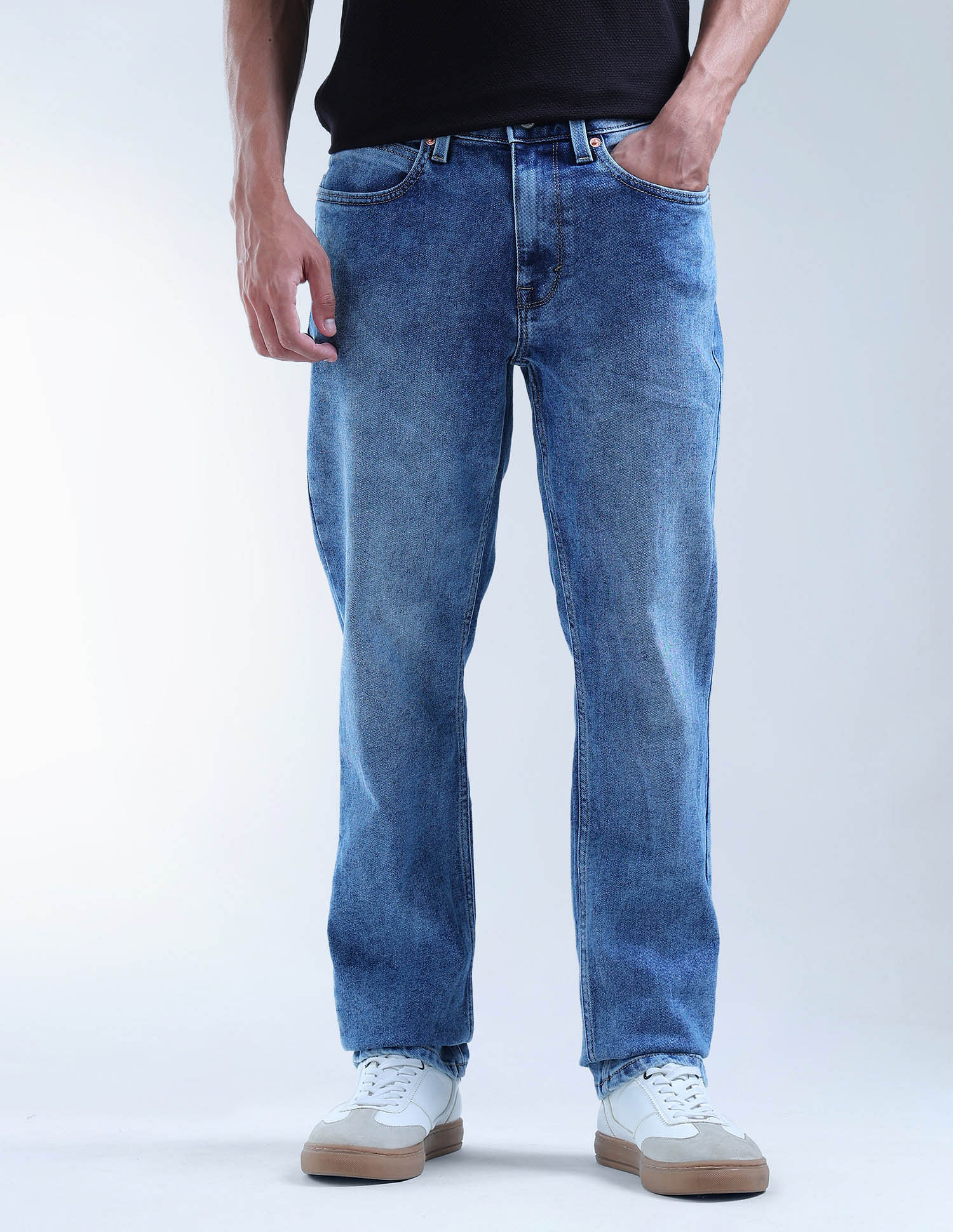 Flying Machine Freddie Slim Straight Fit Mrtf Jeans