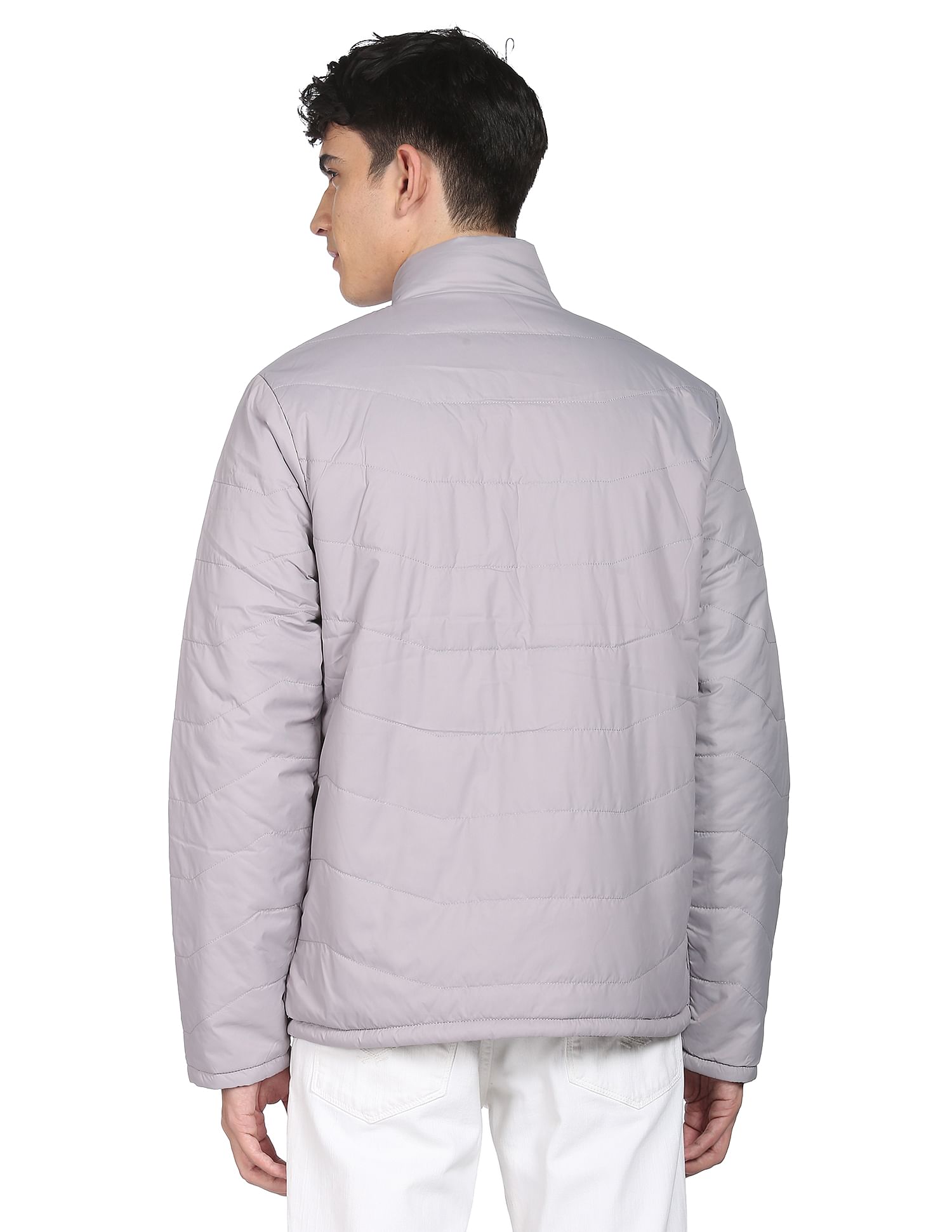 Buy Flying Machine High Neck Solid Reversible Jacket NNNOW