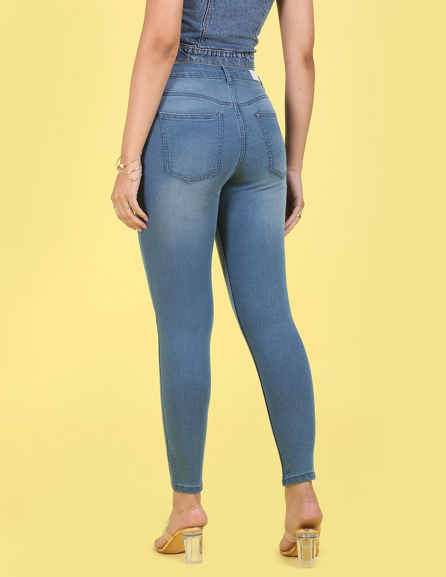 Flying Machine Women High Rise Twiggy Super Skinny Fit Jeans