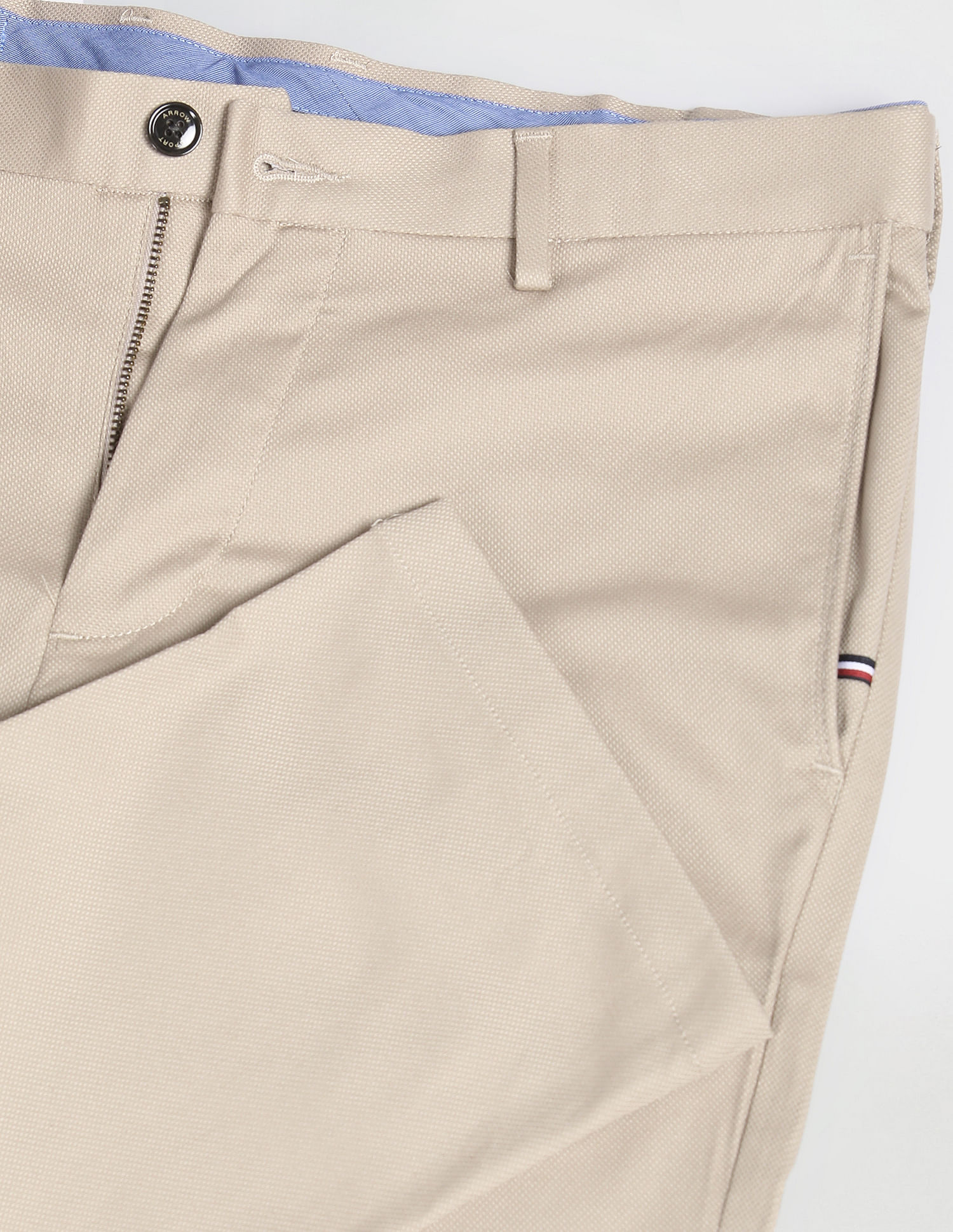 Arrow Sports Solid Dobby Autoflex Trousers