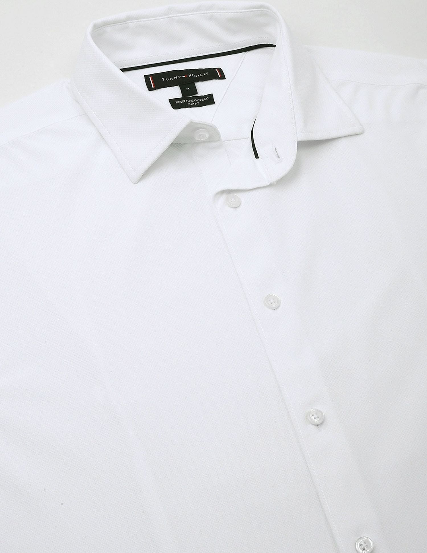Tommy Hilfiger White Men's Shirt for Crisp Look