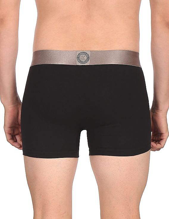 Calvin Klein Underwear Men Black Mid Rise Solid Trunks