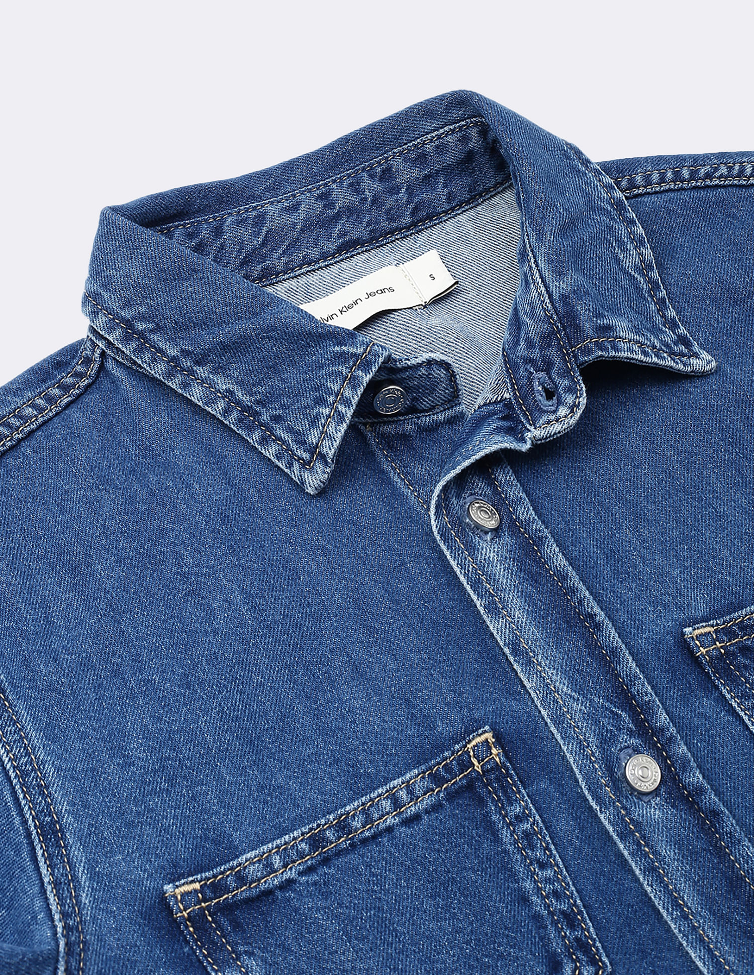 Calvin Klein Jeans Long Sleeve Lean Denim Shirt