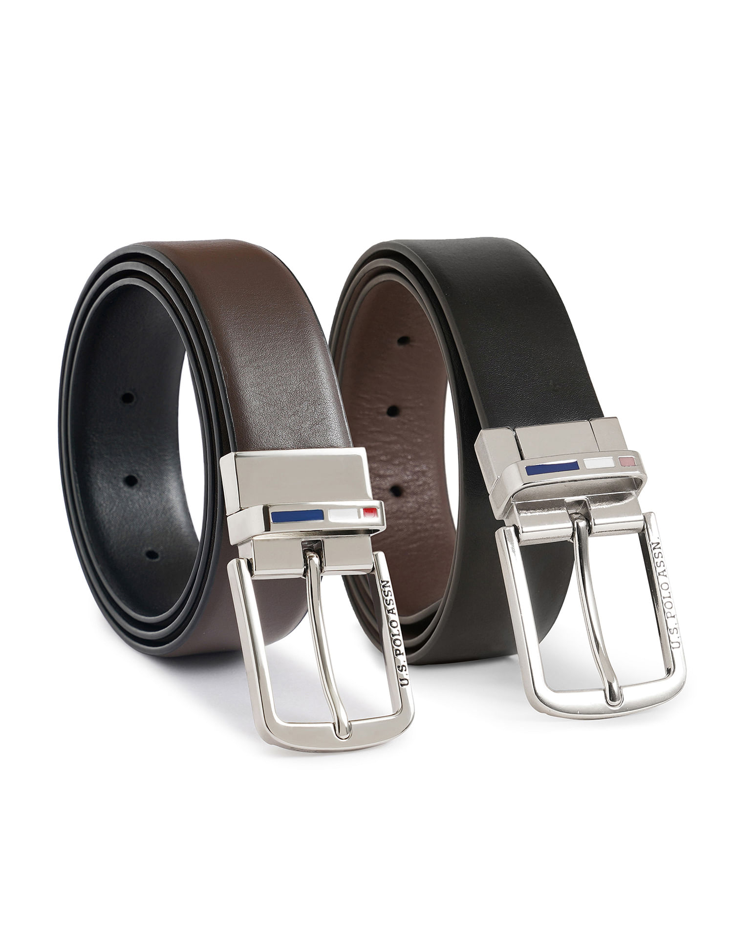 Buy U.S. Polo Assn. Leather Reversible Belt - NNNOW.com