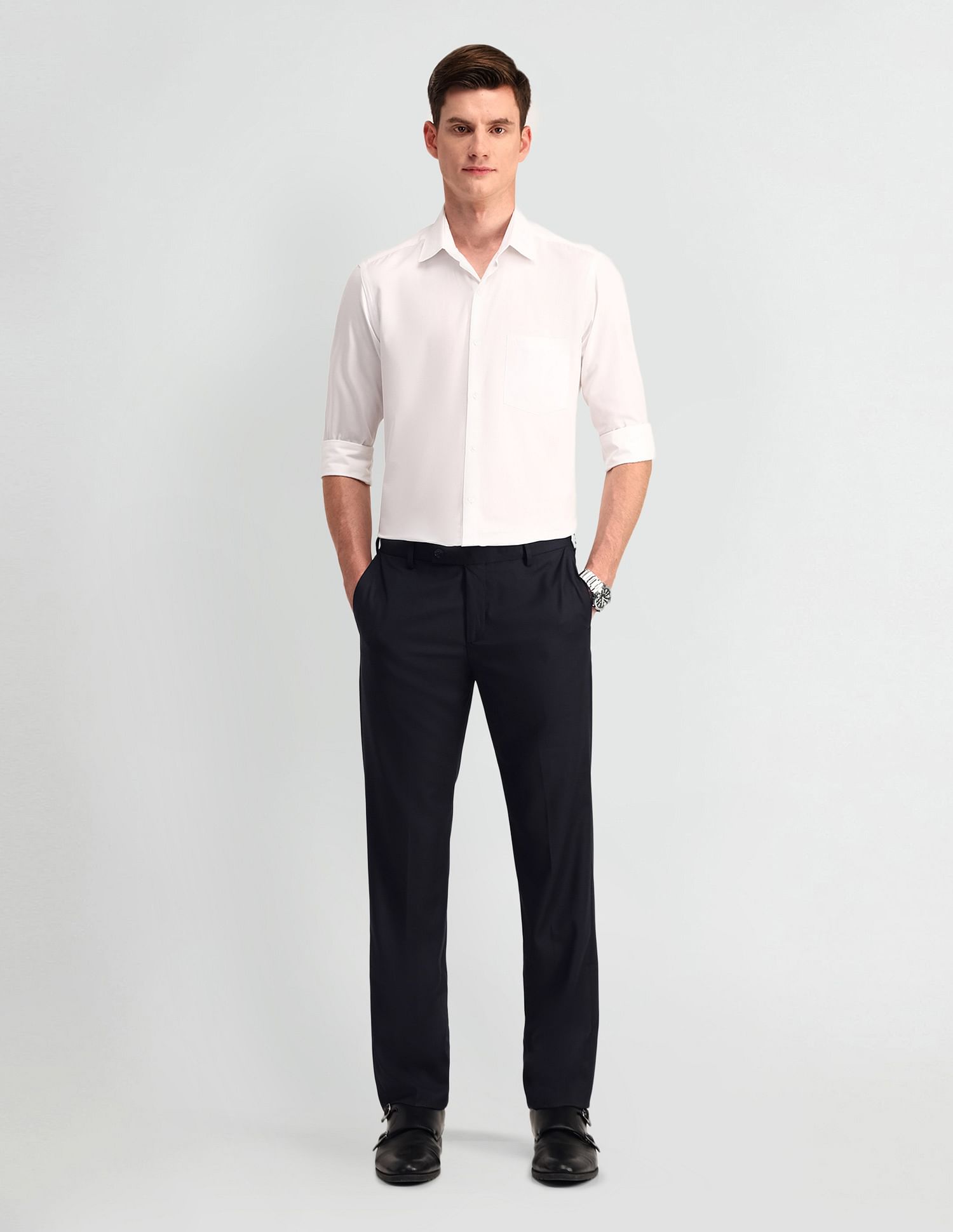 Arrow Protech-Autoflex Slim Fit Trousers