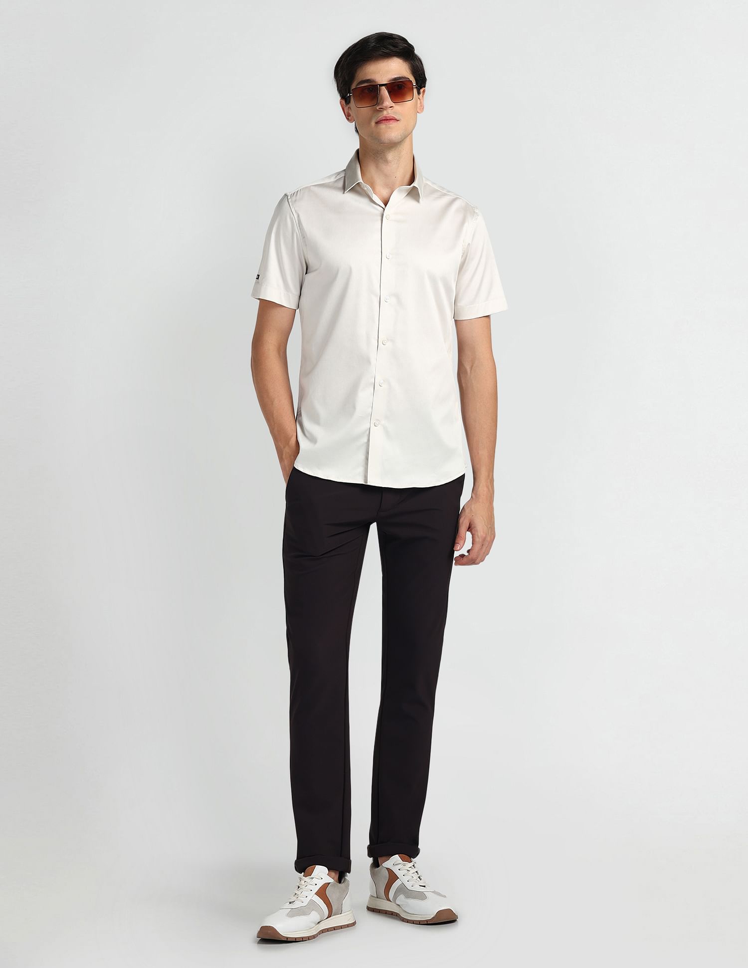 Arrow Sports Brooklyn Ultra Slim Fit Solid Shirt