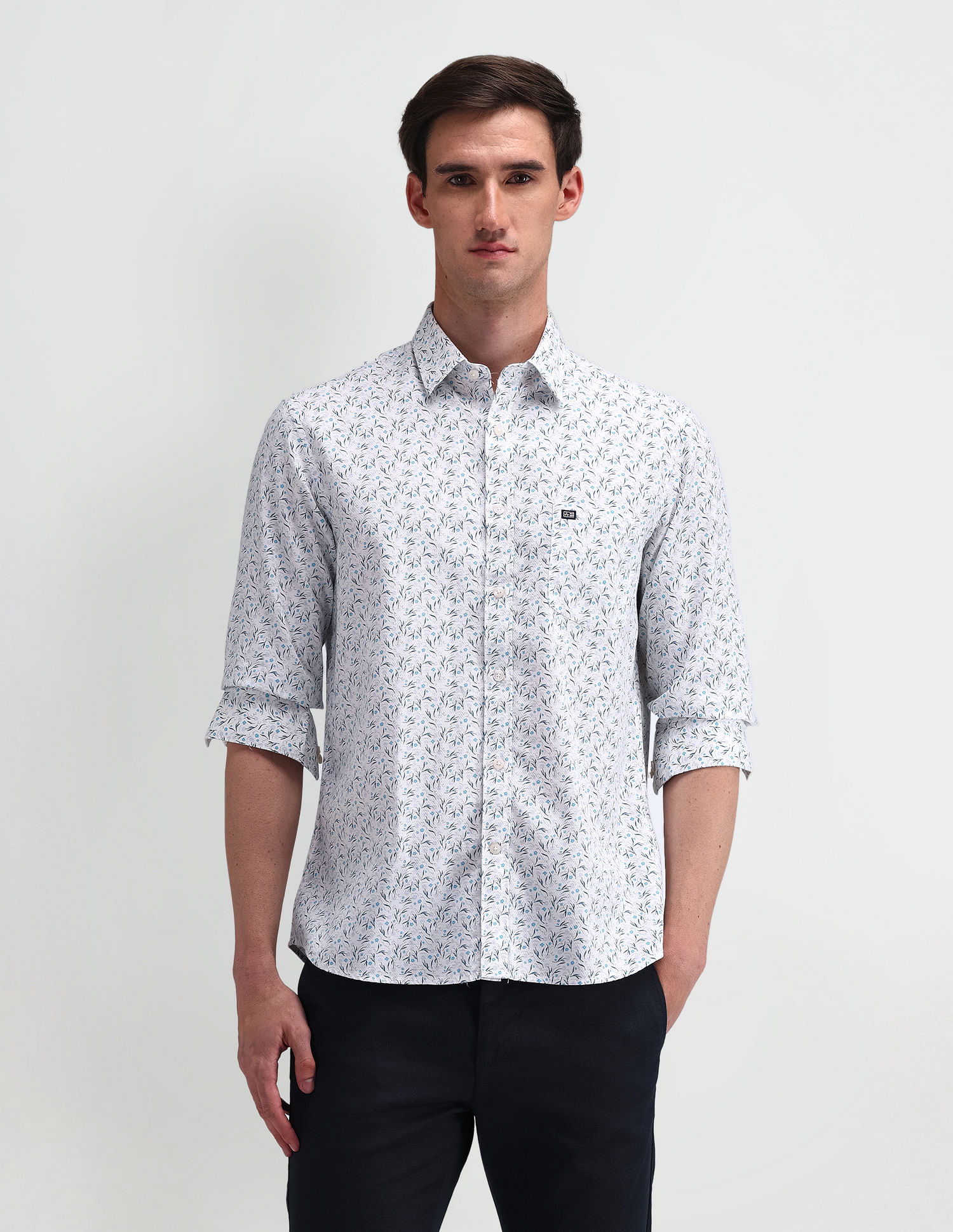 Arrow Sport Tailored Fit Floral Shirt