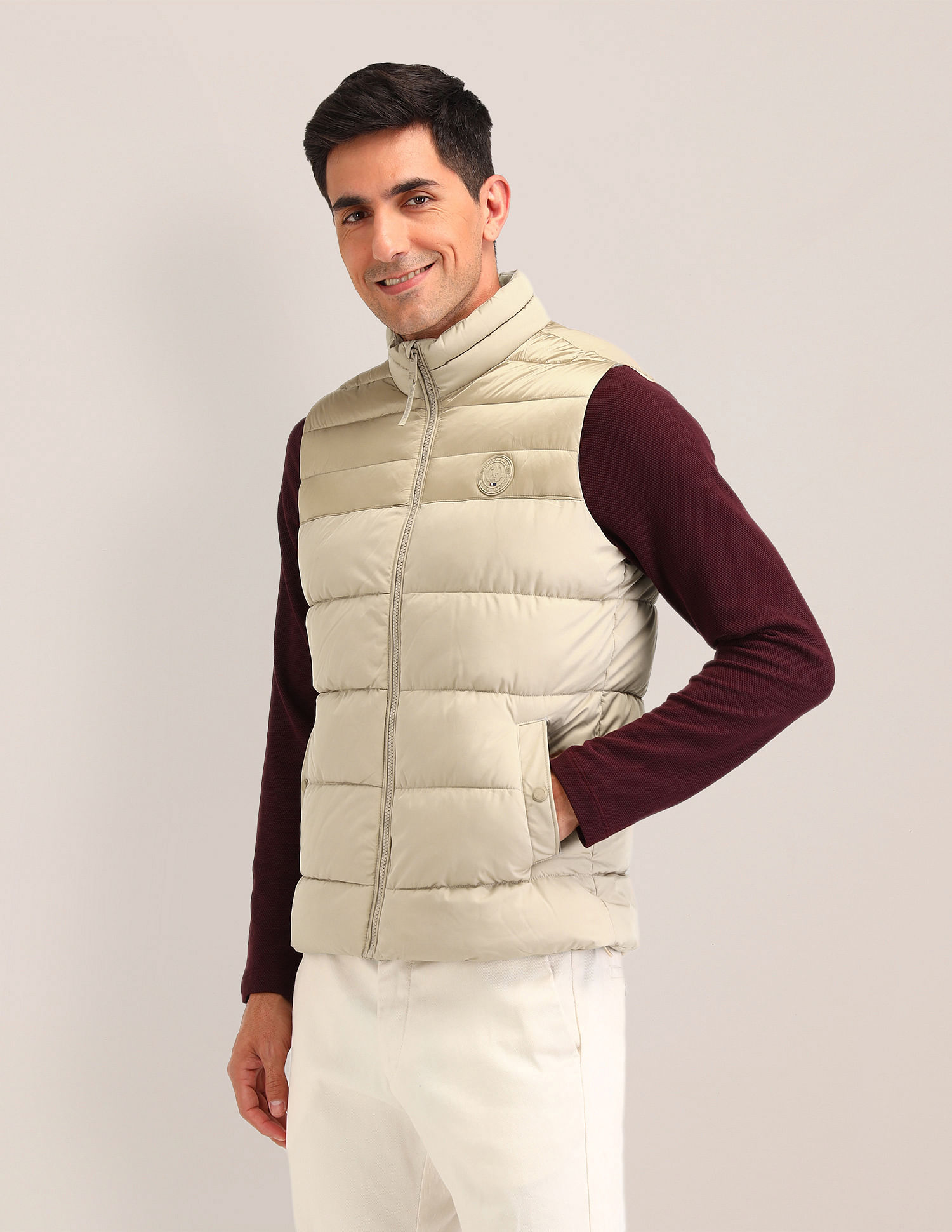 U.S. Polo Assn. Colour blocked Regular fit Jacket
