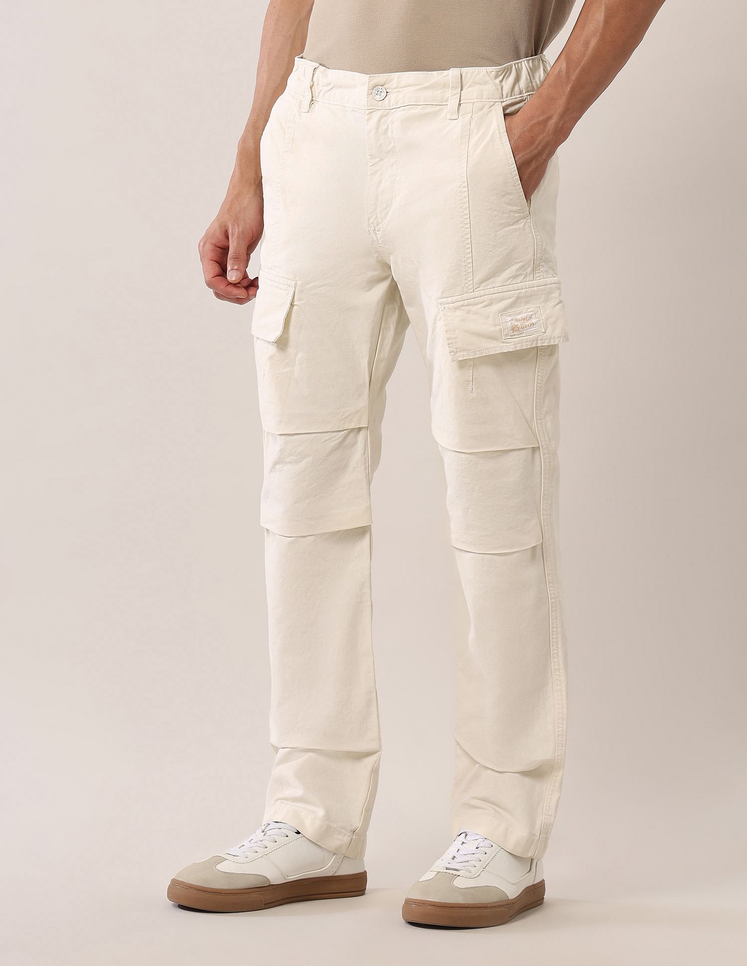 U.S. Polo Assn. Denim Co. Mid Rise Straight Fit Twill Cargos