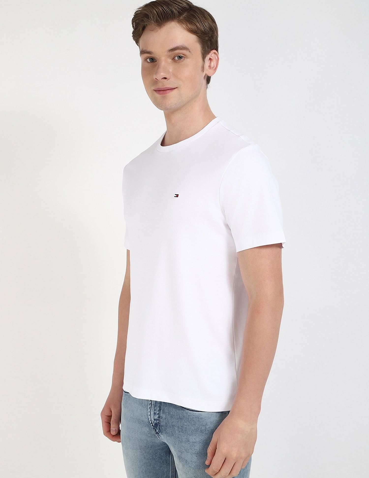 Tommy Hilfiger Solid Regular-Fit Cotton T-Shirt