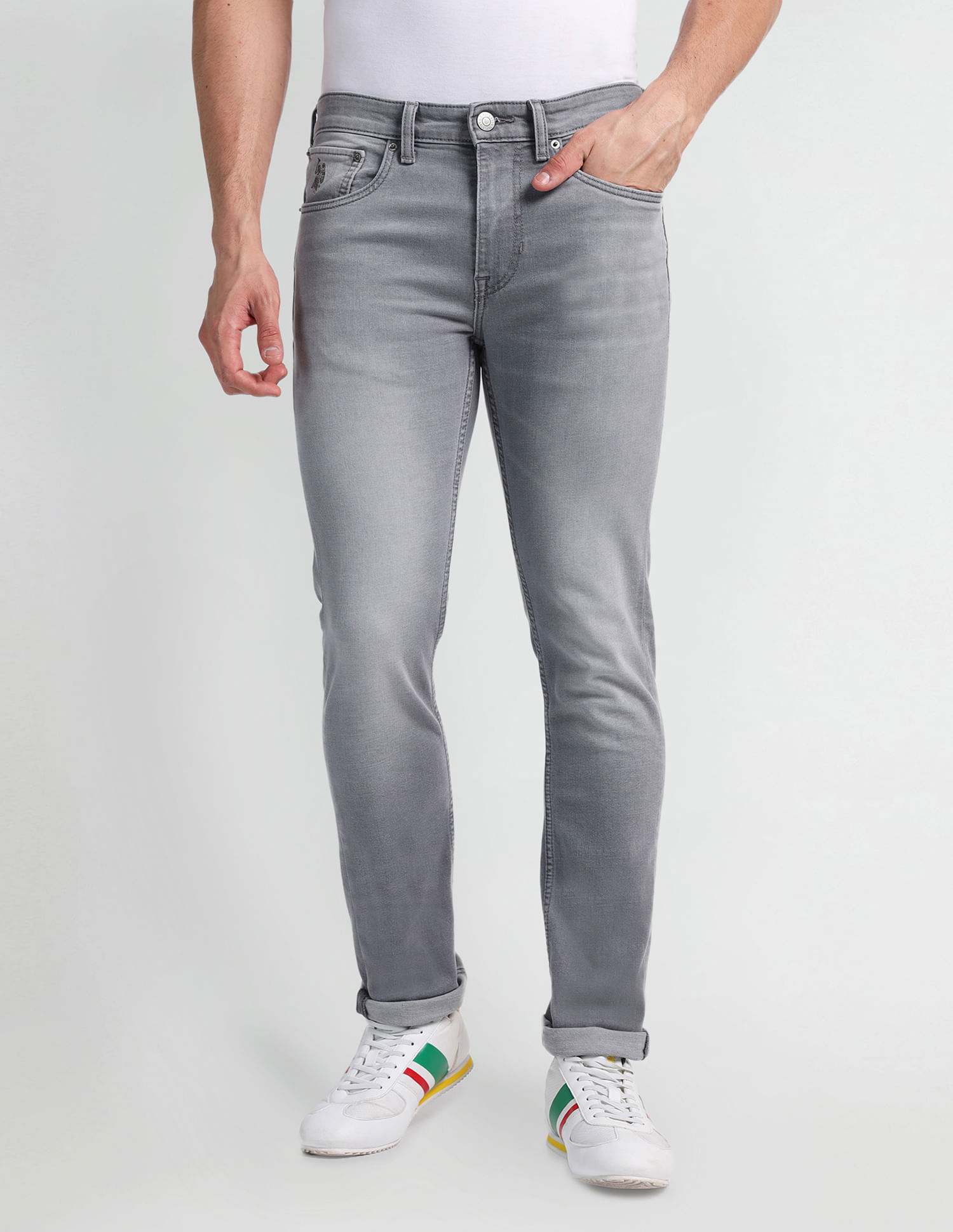 U.S. Polo Assn. Denim Co. Regallo Skinny Fit Grey Jeans